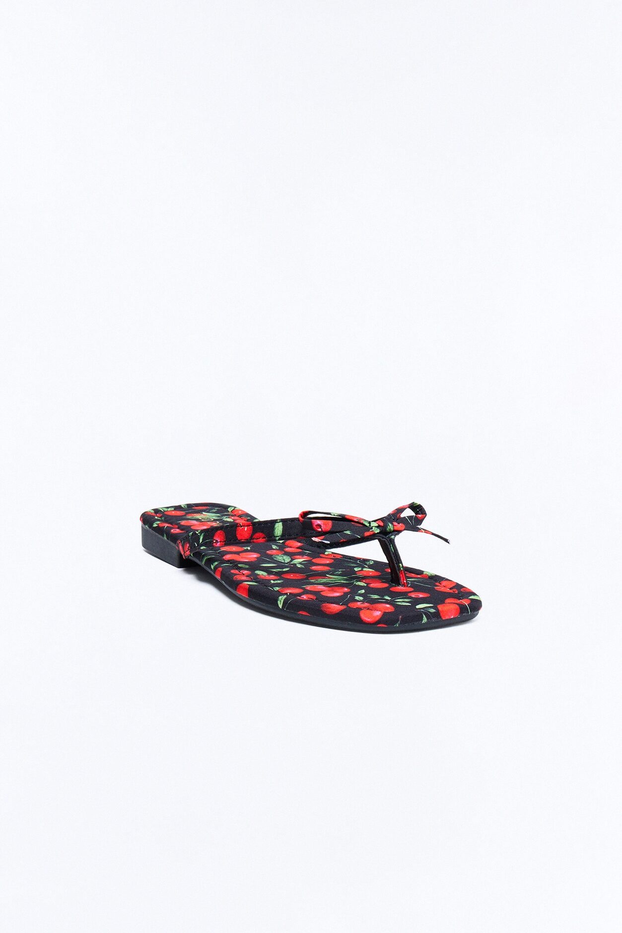 Stella Cherry Flip Flops - Black/Red