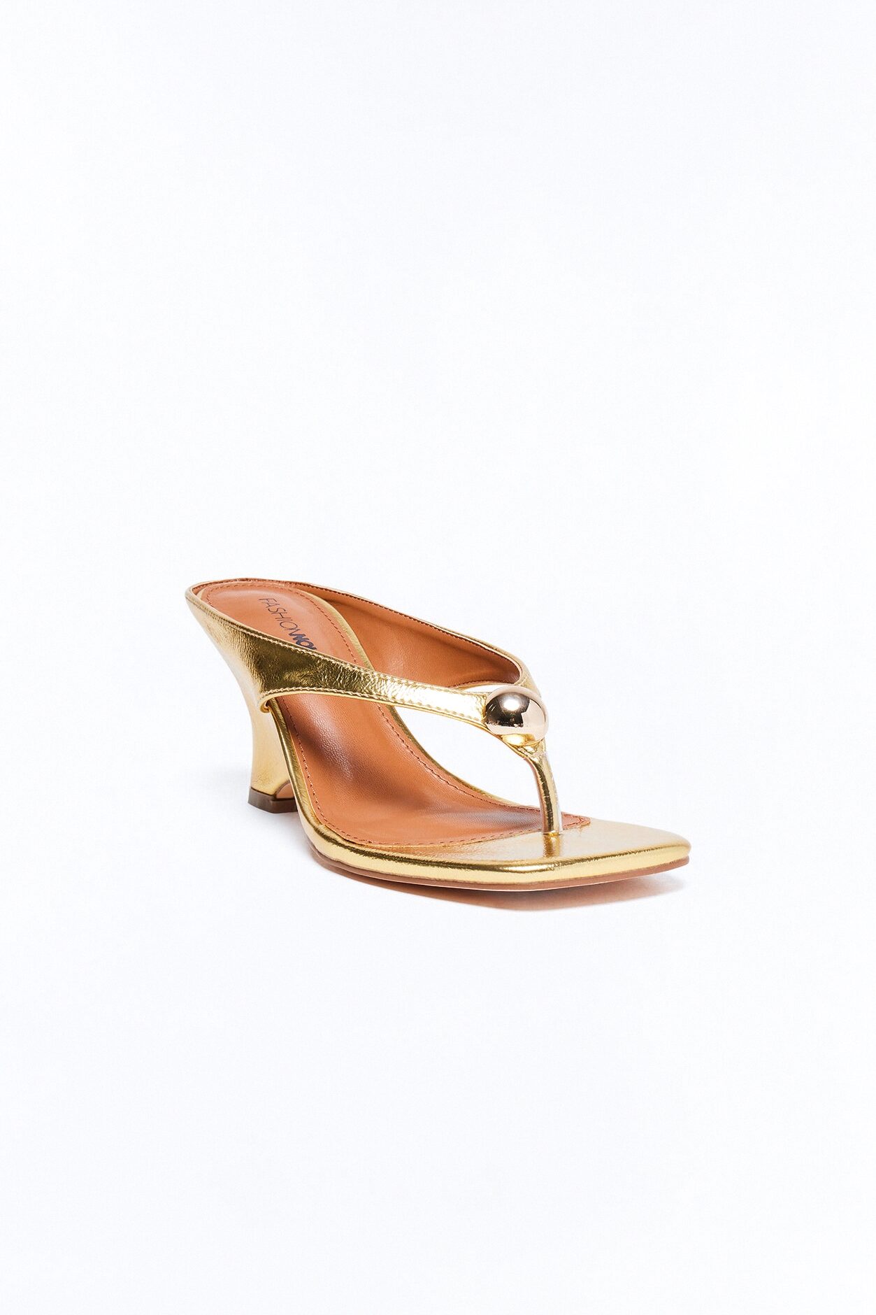 Nerida Thong Wedges - Gold