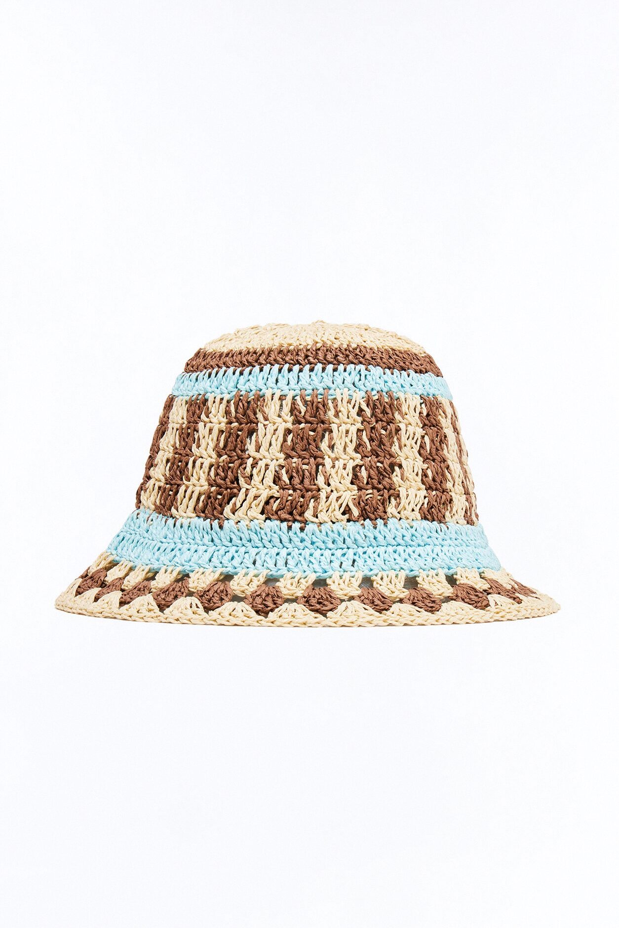 Santorini Vibes Bucket Hat - Brown/combo