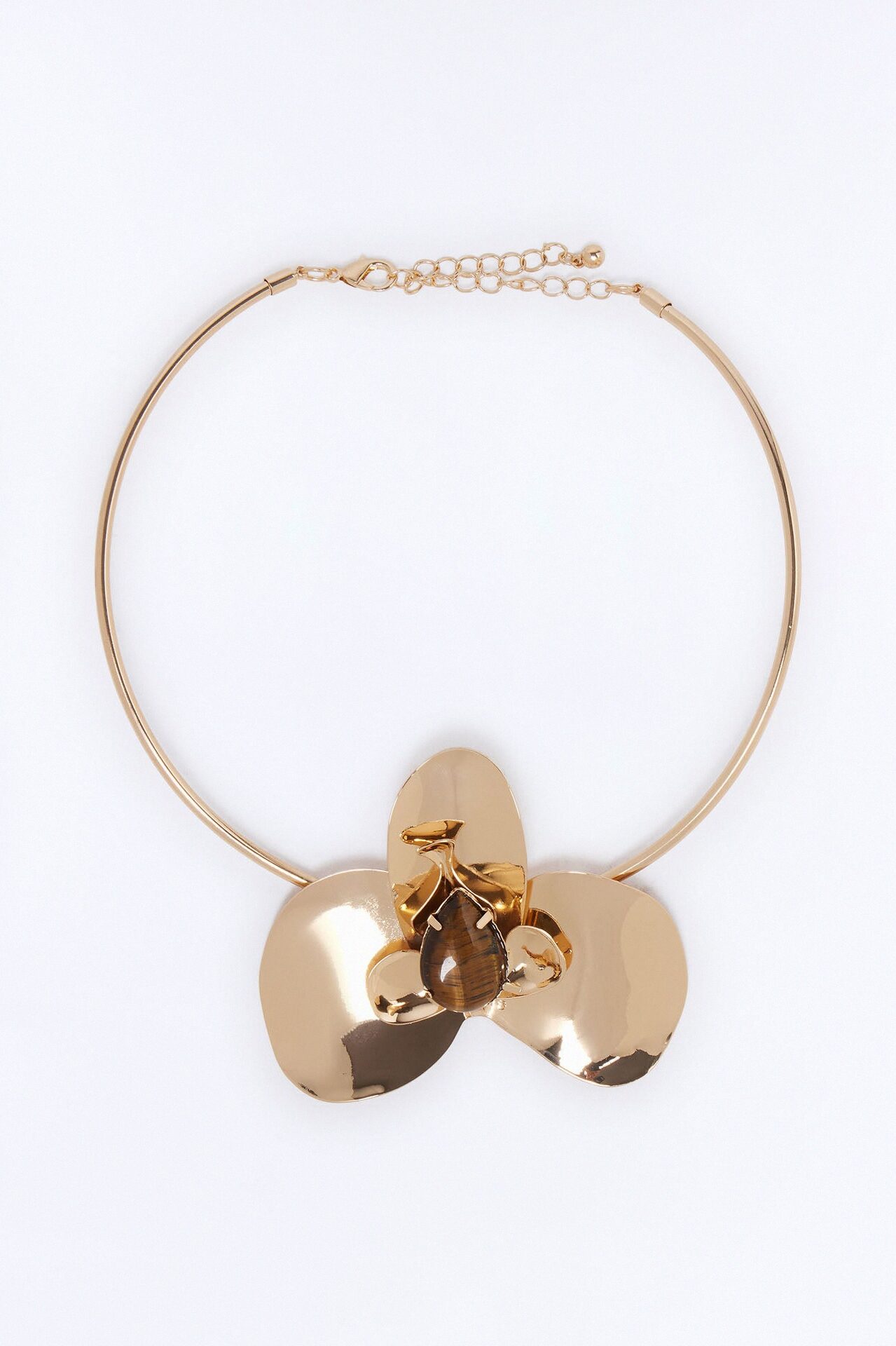 On Your Own Time Choker Necklace - Gold