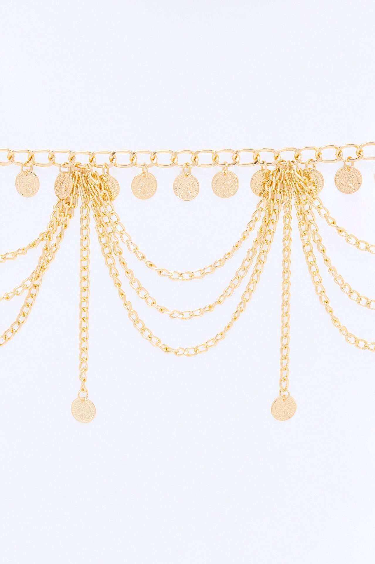 Layered Trust Hardware Chain Belt - Gold
