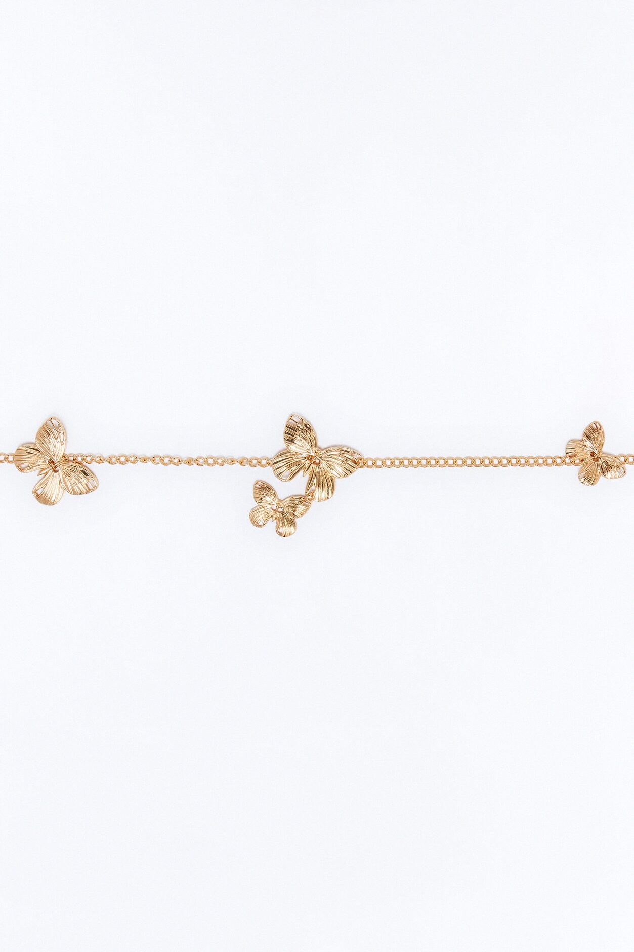 Butterflies In My Stomach Chain Belt - Gold