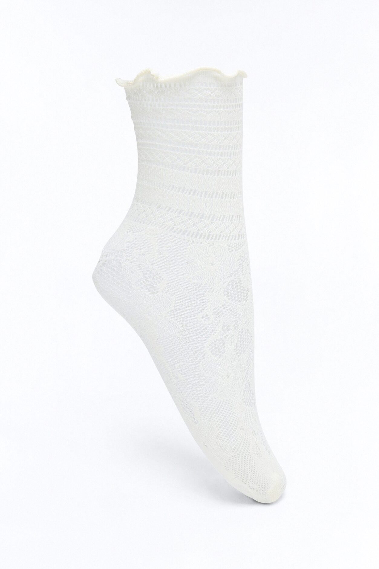 Gentle Soul Crew Socks - Ivory