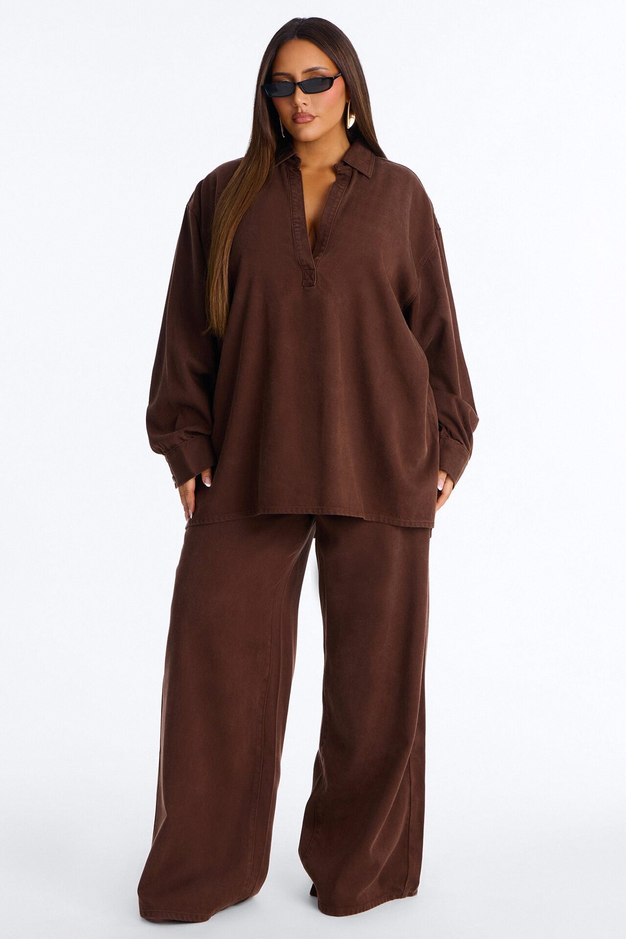 Blue Jean Baby Pant Set - Brown