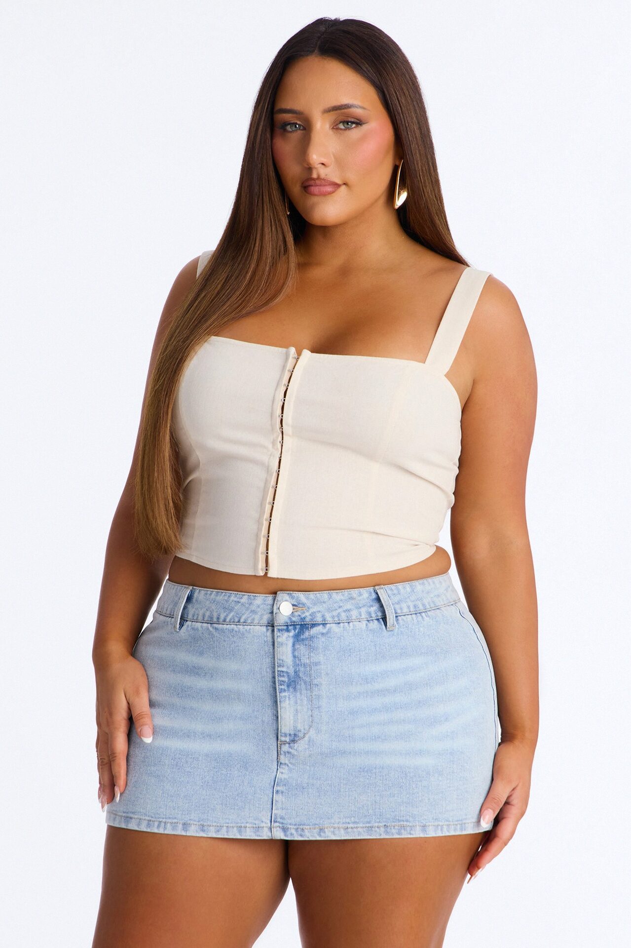 Tan Lines Smocked Linen Top - Beige