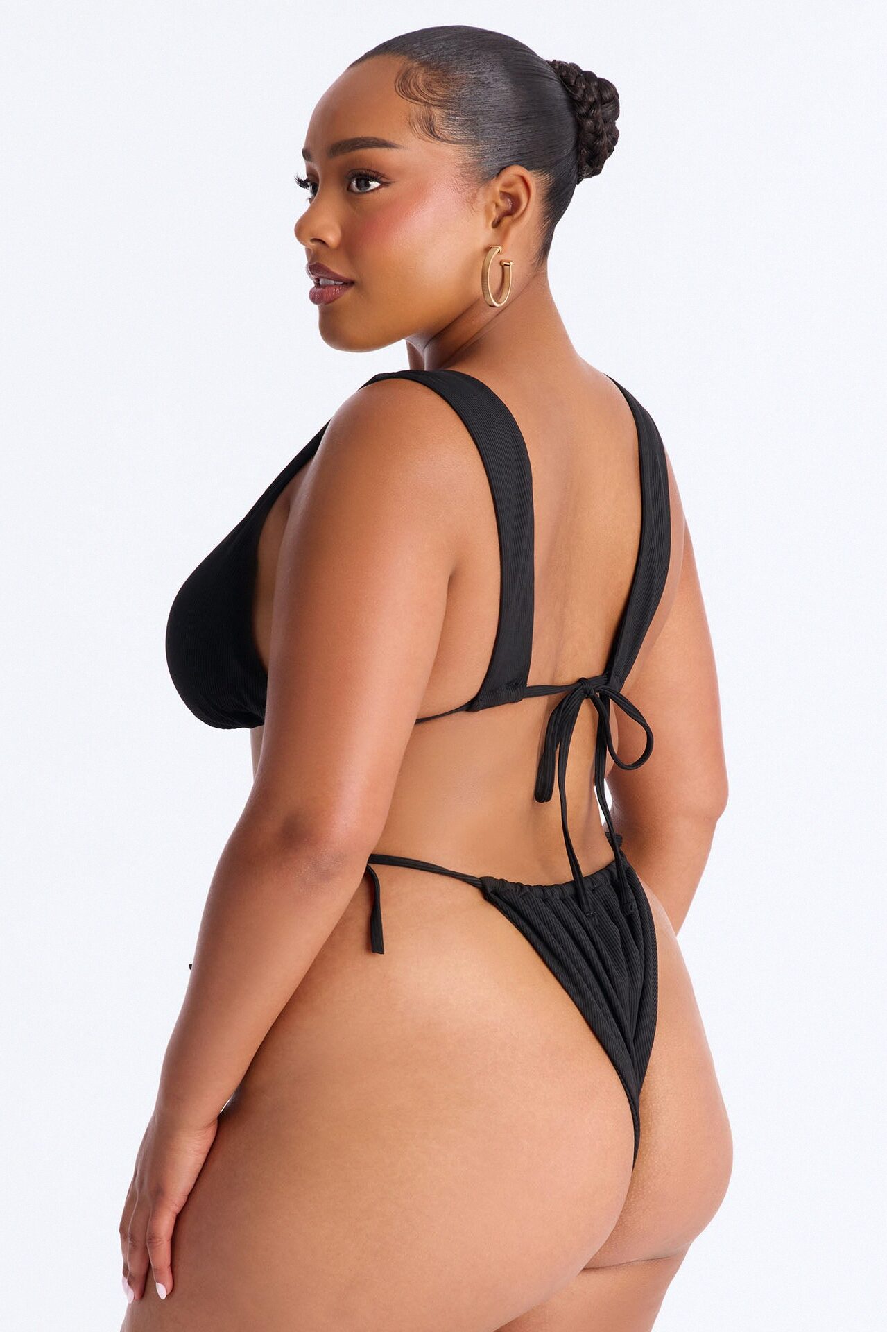 Caterina 2 Piece Halter Bikini Set - Black