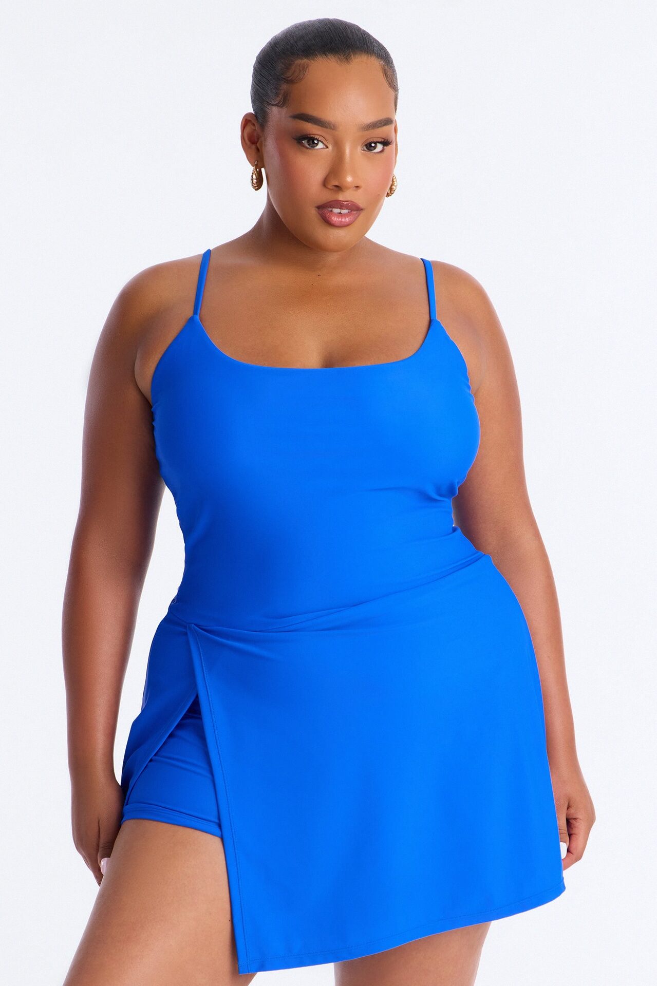 Layla 1 Piece Swimsuit Dress - Royal