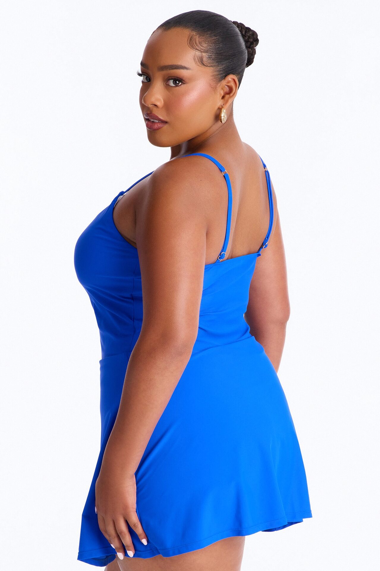 Layla 1 Piece Swimsuit Dress - Royal