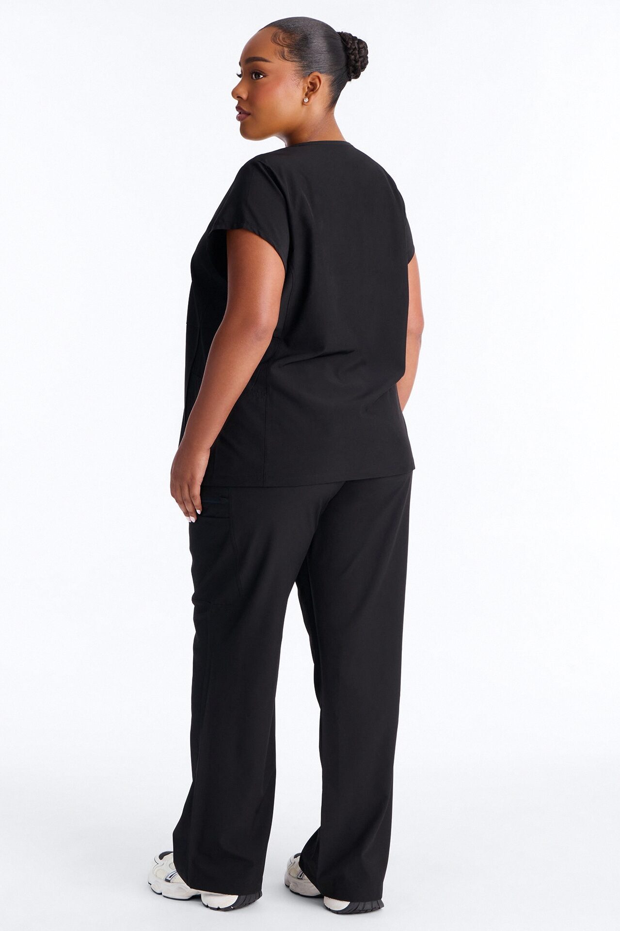 Wrap It Up Scrub Set - Black