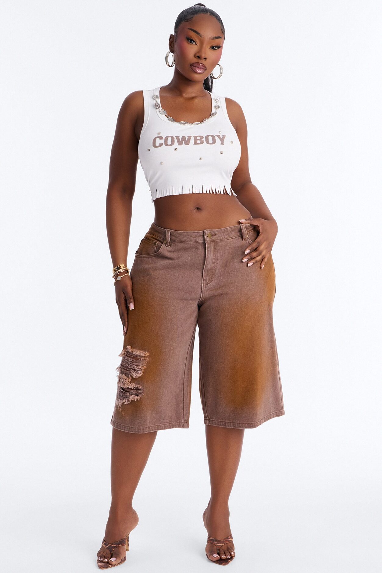 Can't Be Saved Washed Twill Bermuda Short - Brown