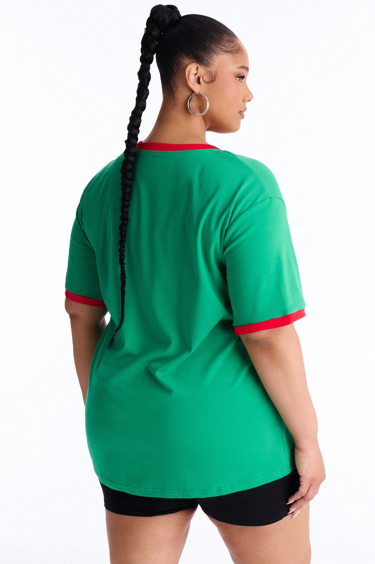 Portugal Oversized Ringer Tee - Green
