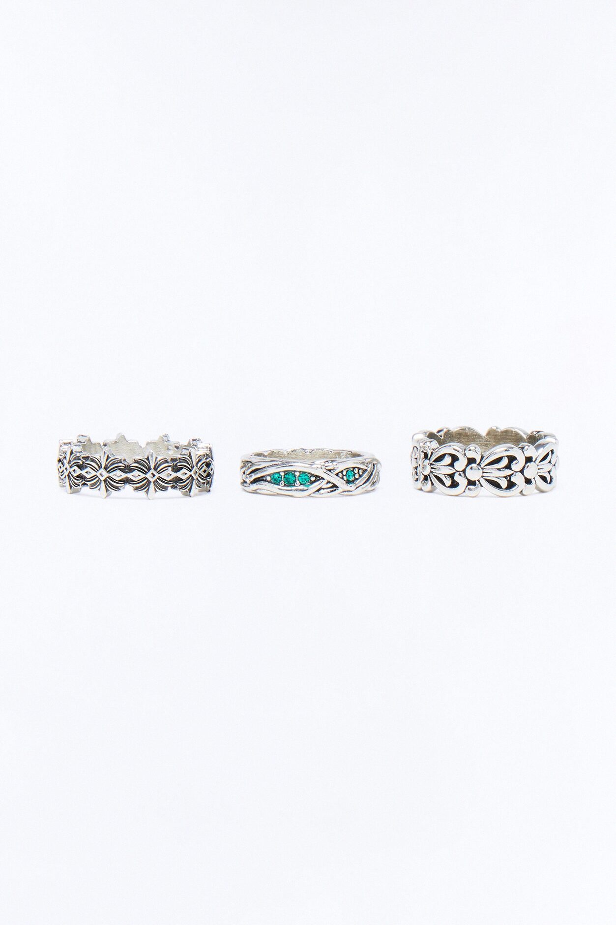 Wrapped In Envy Multi Size Ring Set - Silver