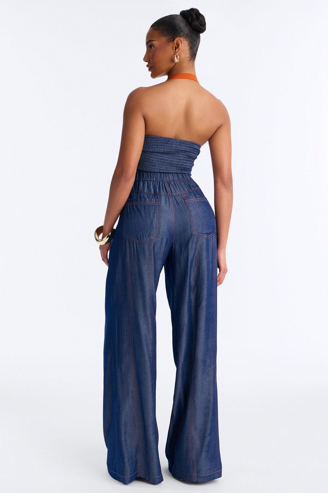 Rosemarie Halter Pant Set - Blue