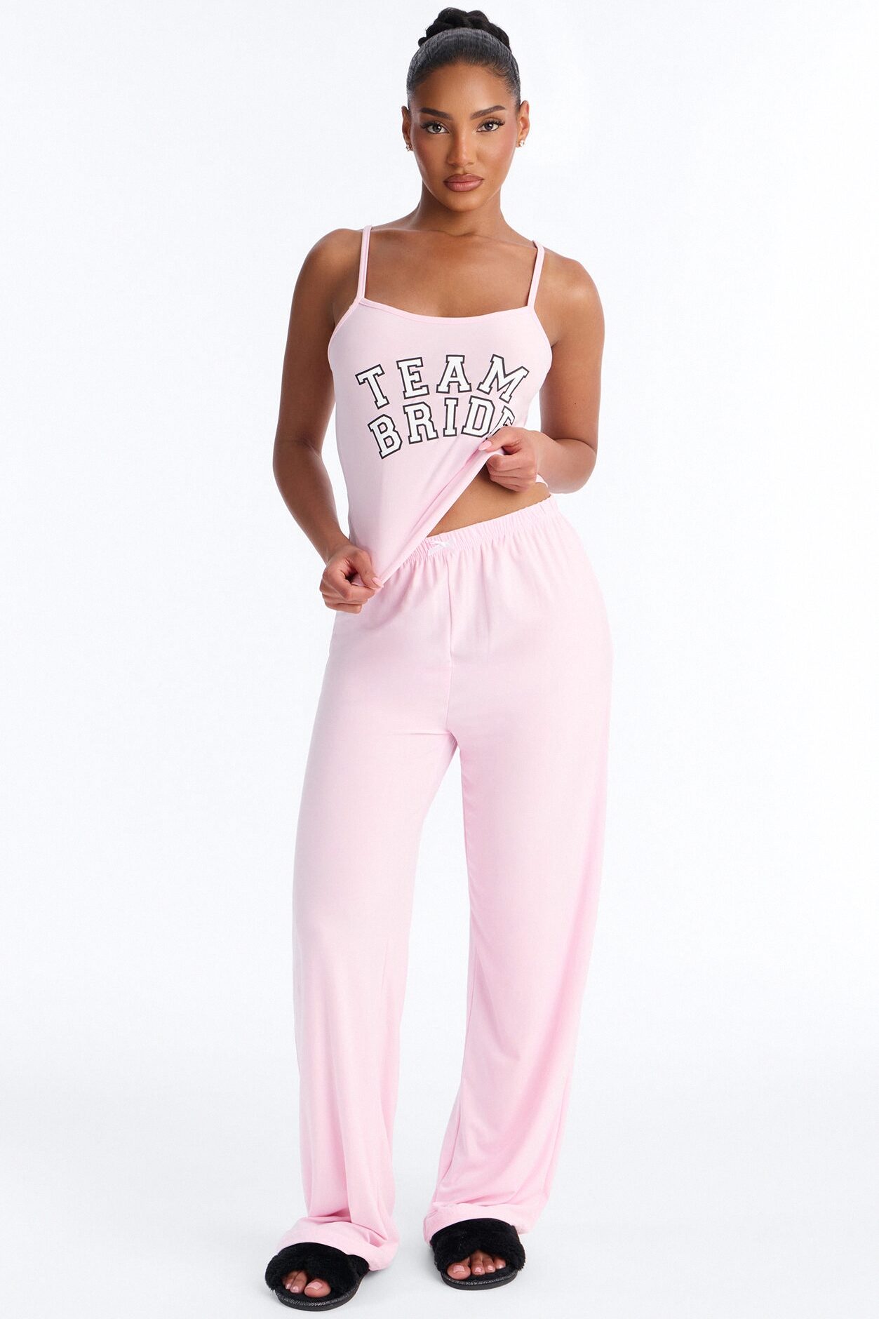 Team Bride Boarding PJ Set - Pink