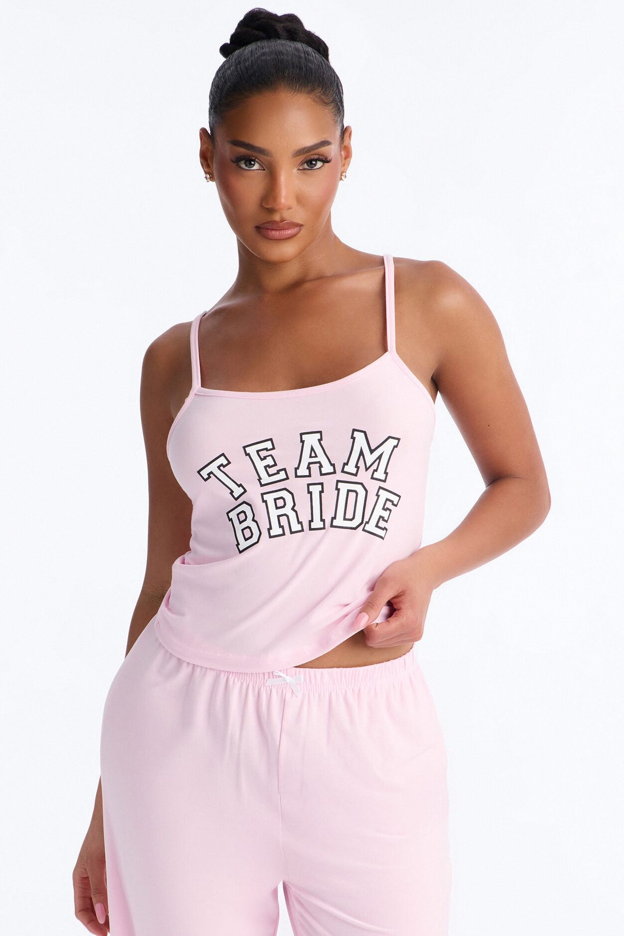 Team Bride Boarding PJ Set - Pink