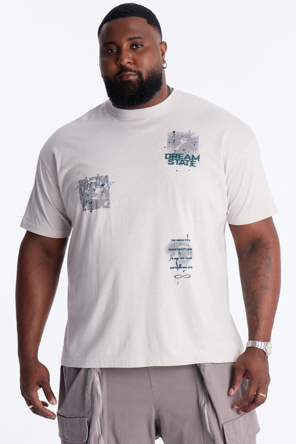 Beyond Your Dreams Short Sleeve Tee - Grey
