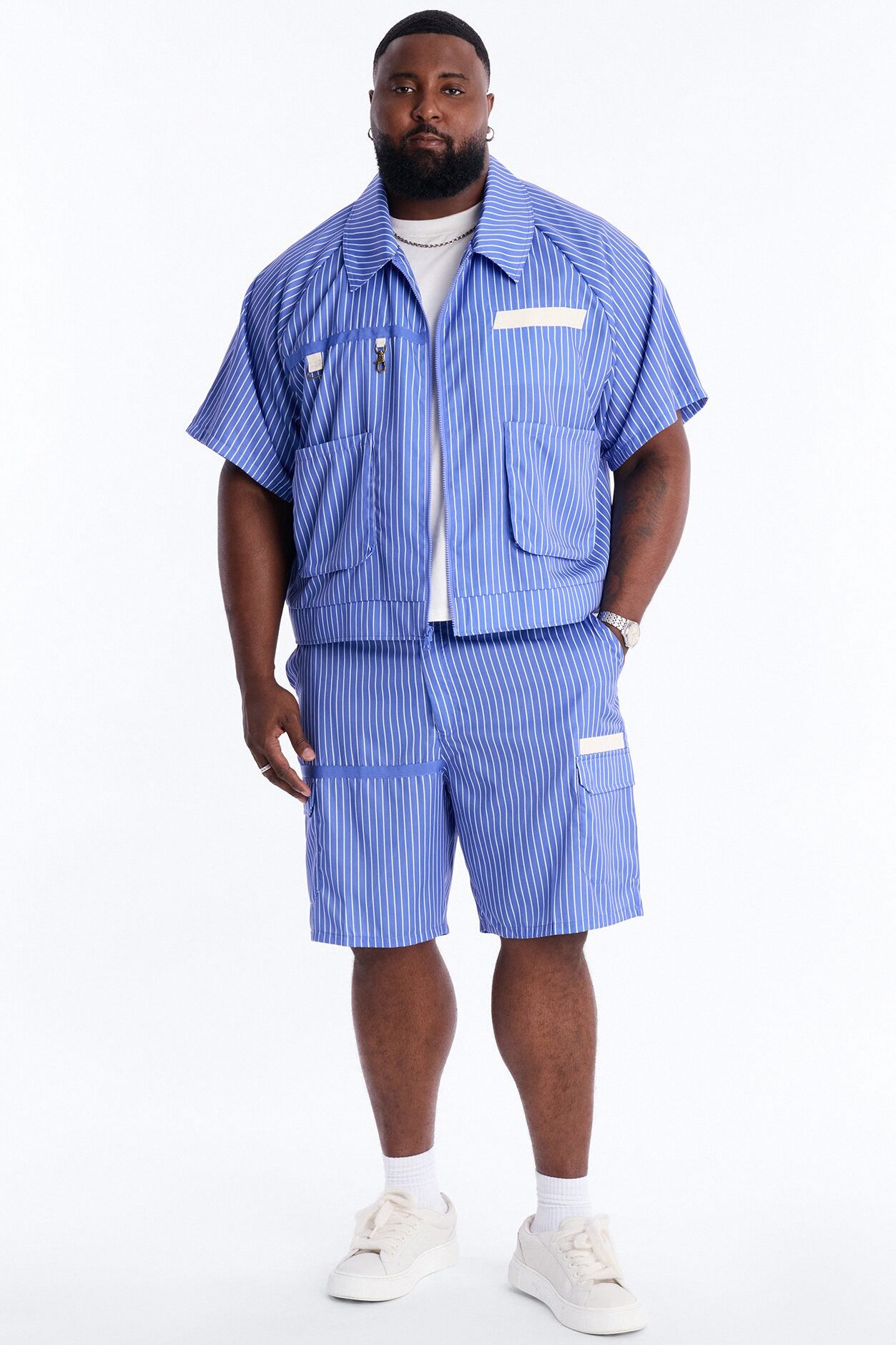 Relaxed Desert Dunes Cargo Short - Blue