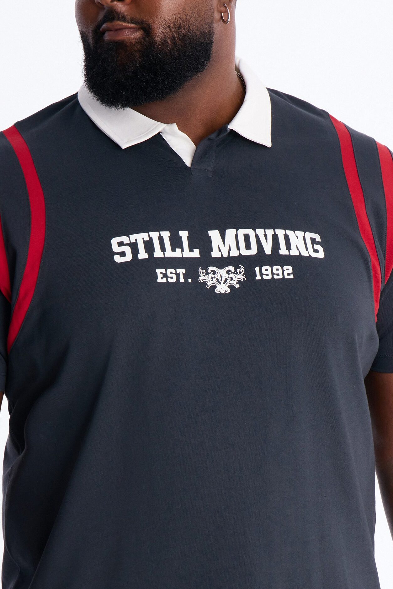 Relaxed Still Moving Polo - Black