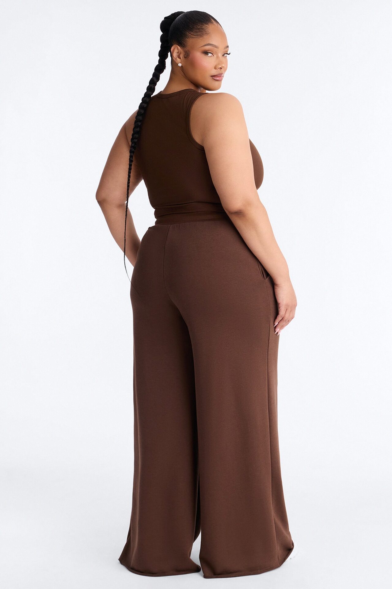Valencia French Terry Pant Set - Brown