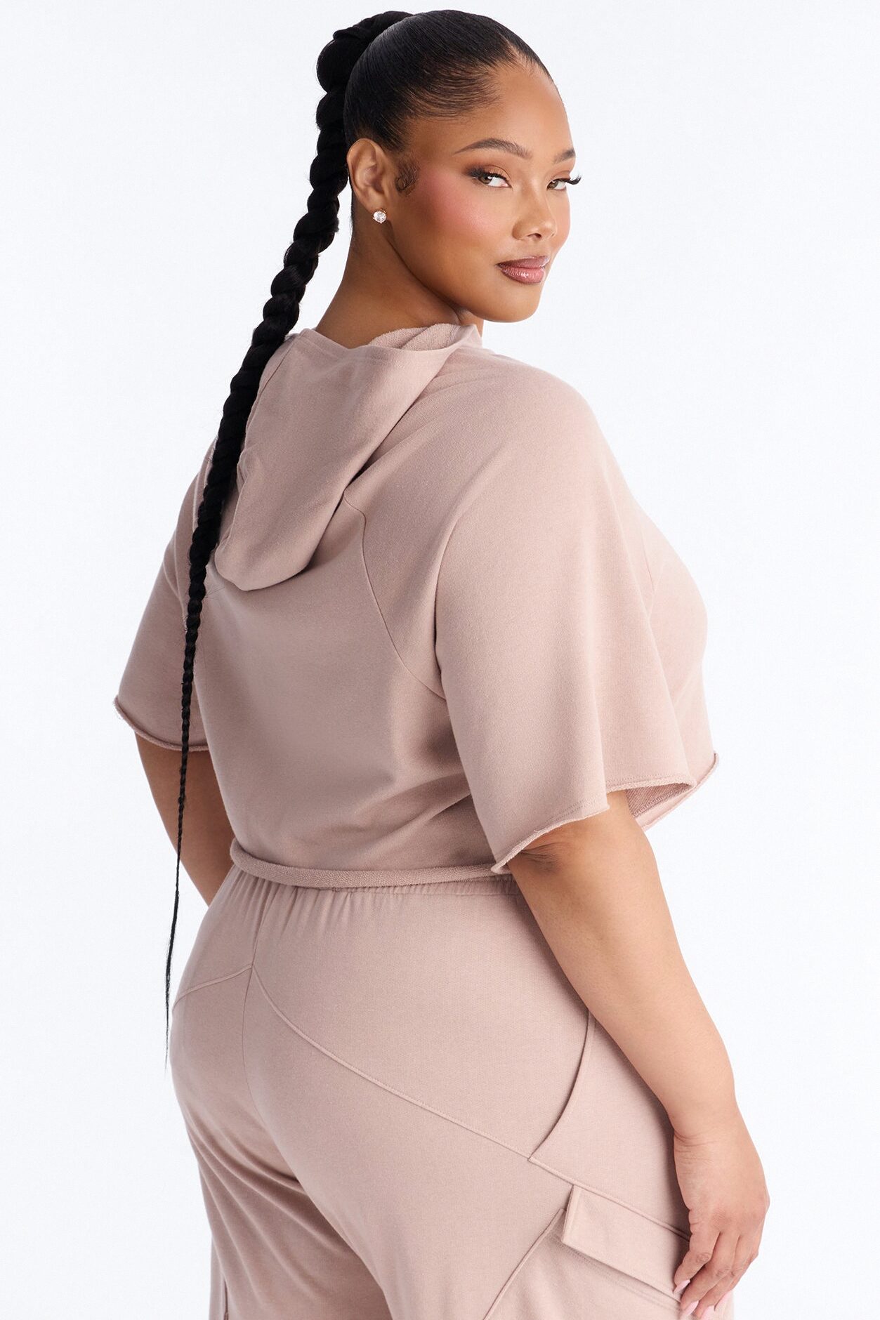Easy Days French Terry Lounge Top - Taupe