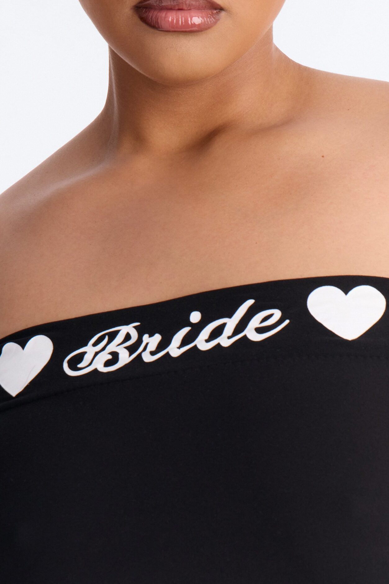 Let's Bach Bride PJ Tank & Short Set - Black/White