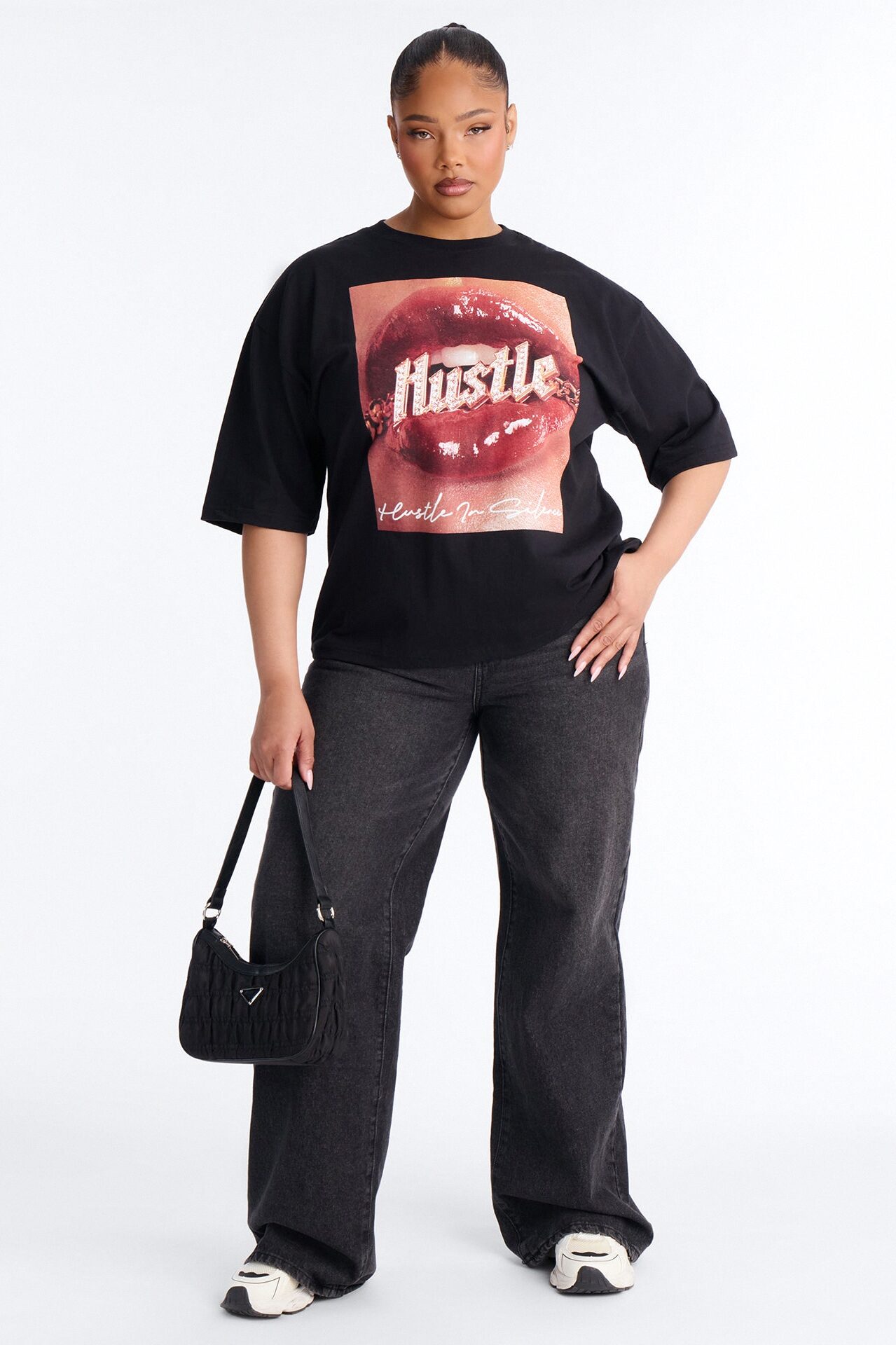 Hustle In Silence Tee - Black