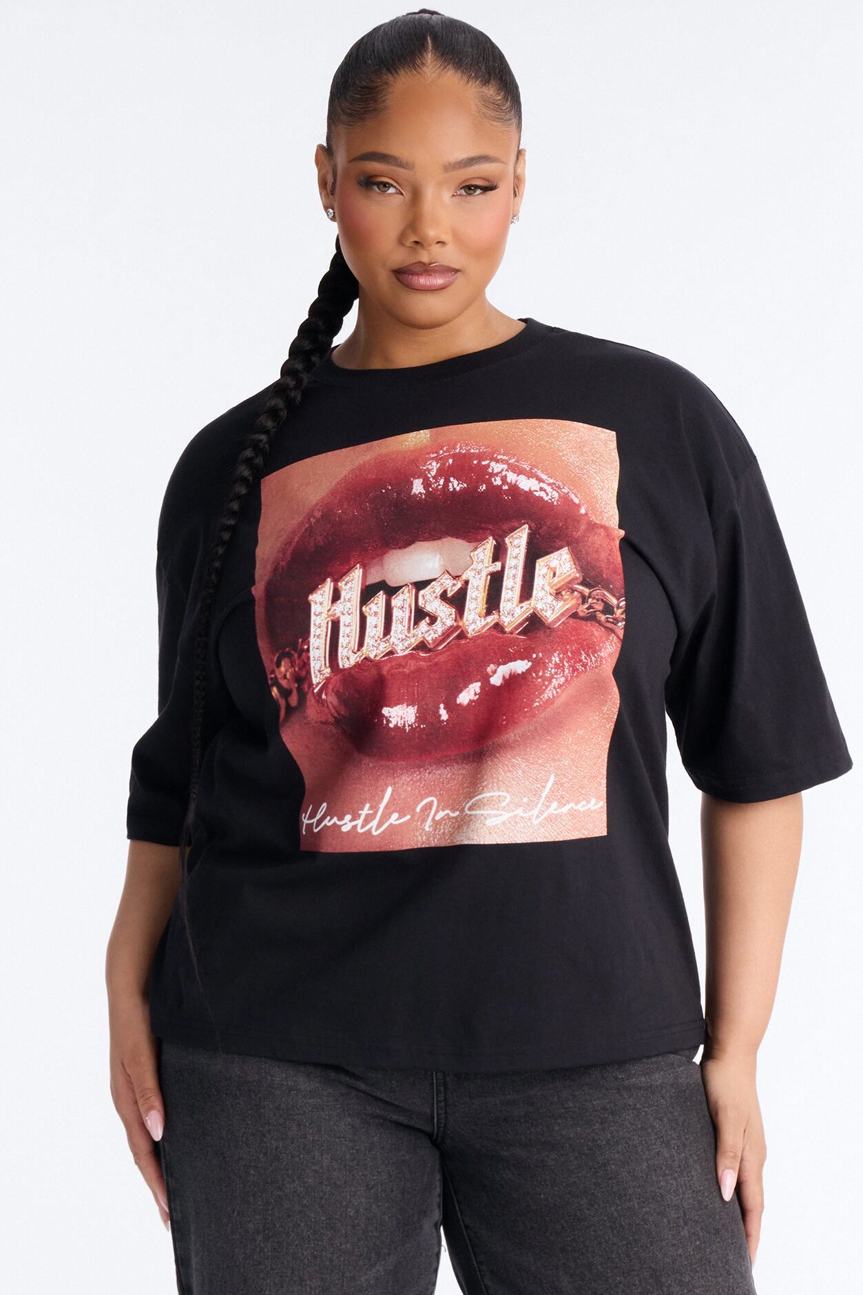 Hustle In Silence Tee - Black