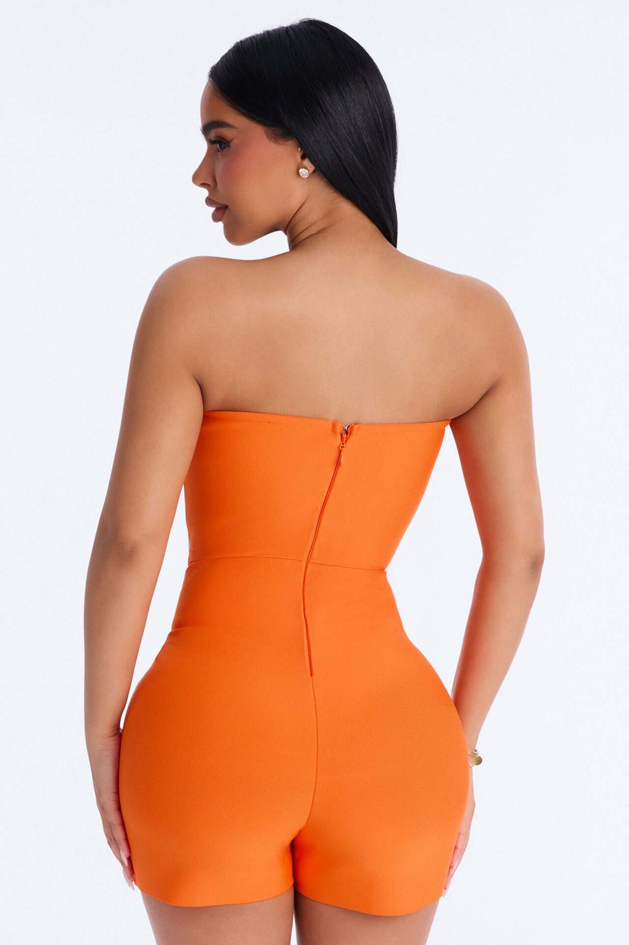 Someone To You Bandage Romper - Orange
