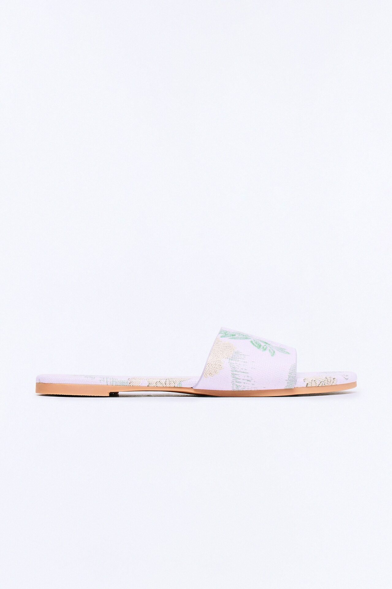 Nully Floral Slip On Sandals - Lilac