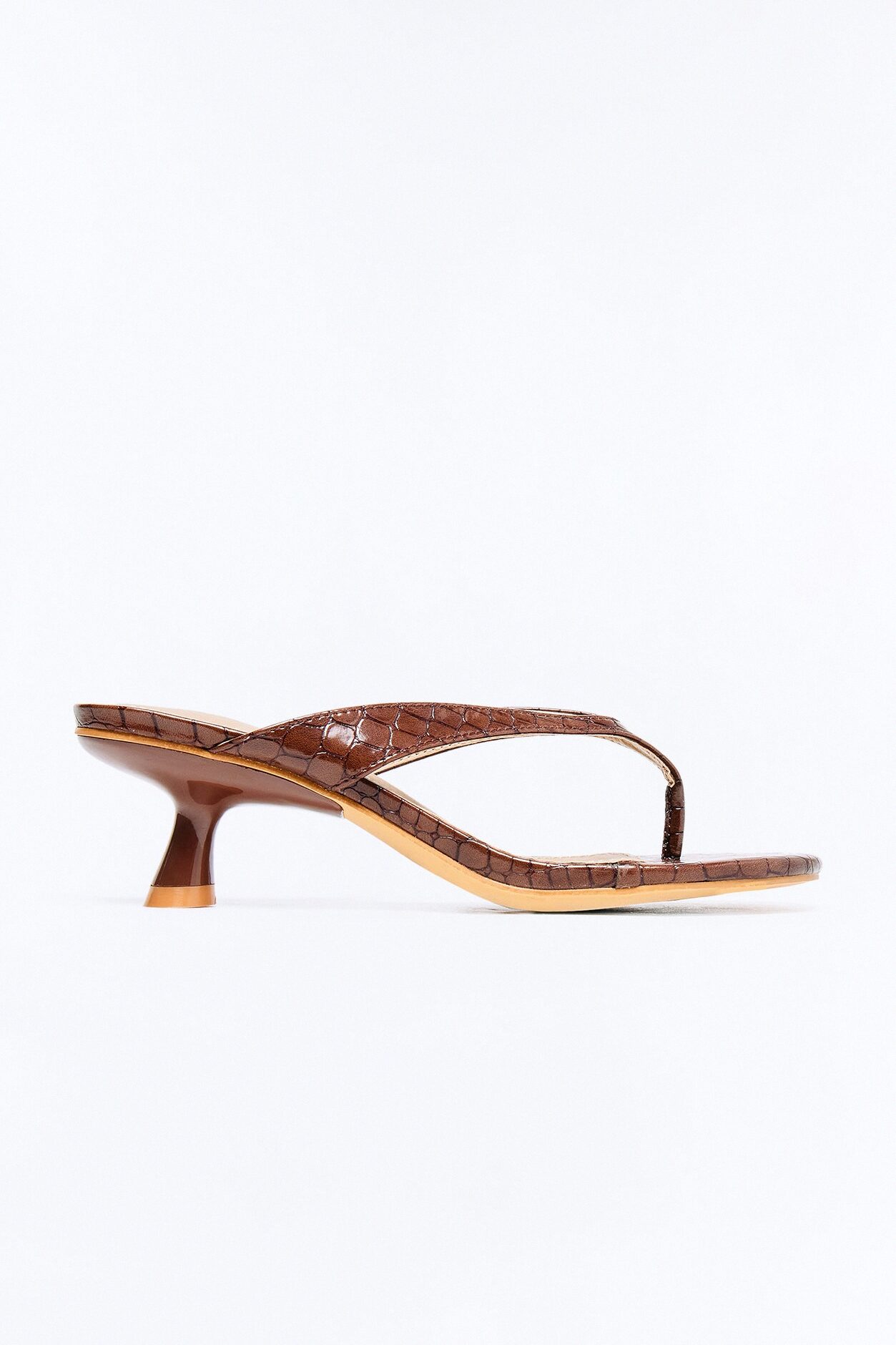Sayer Thong Kitten Heels - Brown
