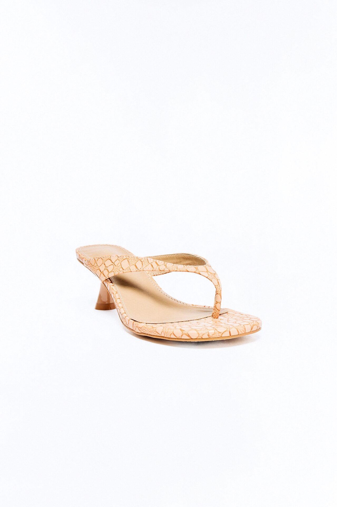 Sayer Thong Kitten Heels - Tan