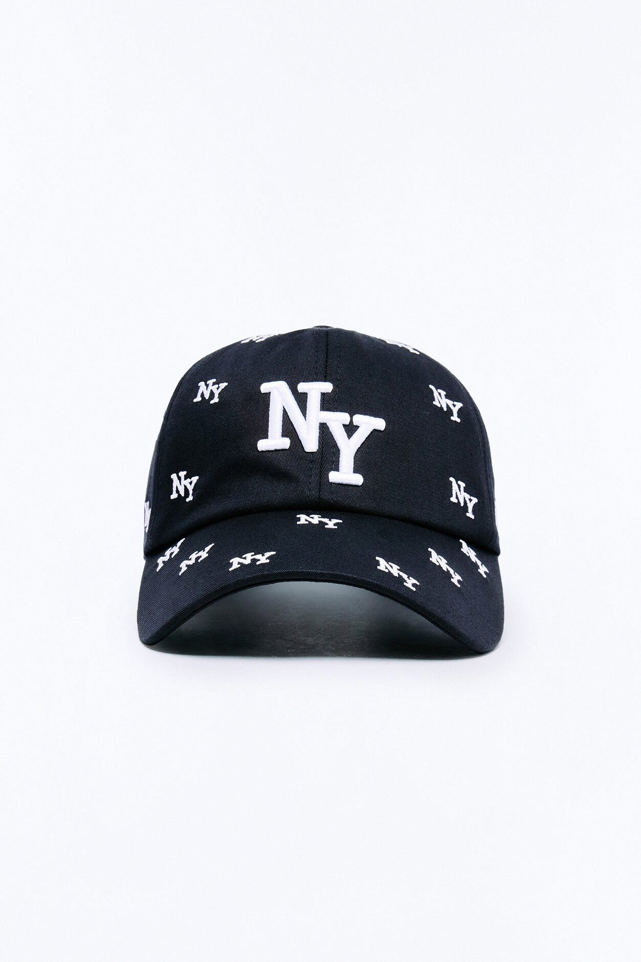 NY On Repeat Baseball Hat - Black/combo