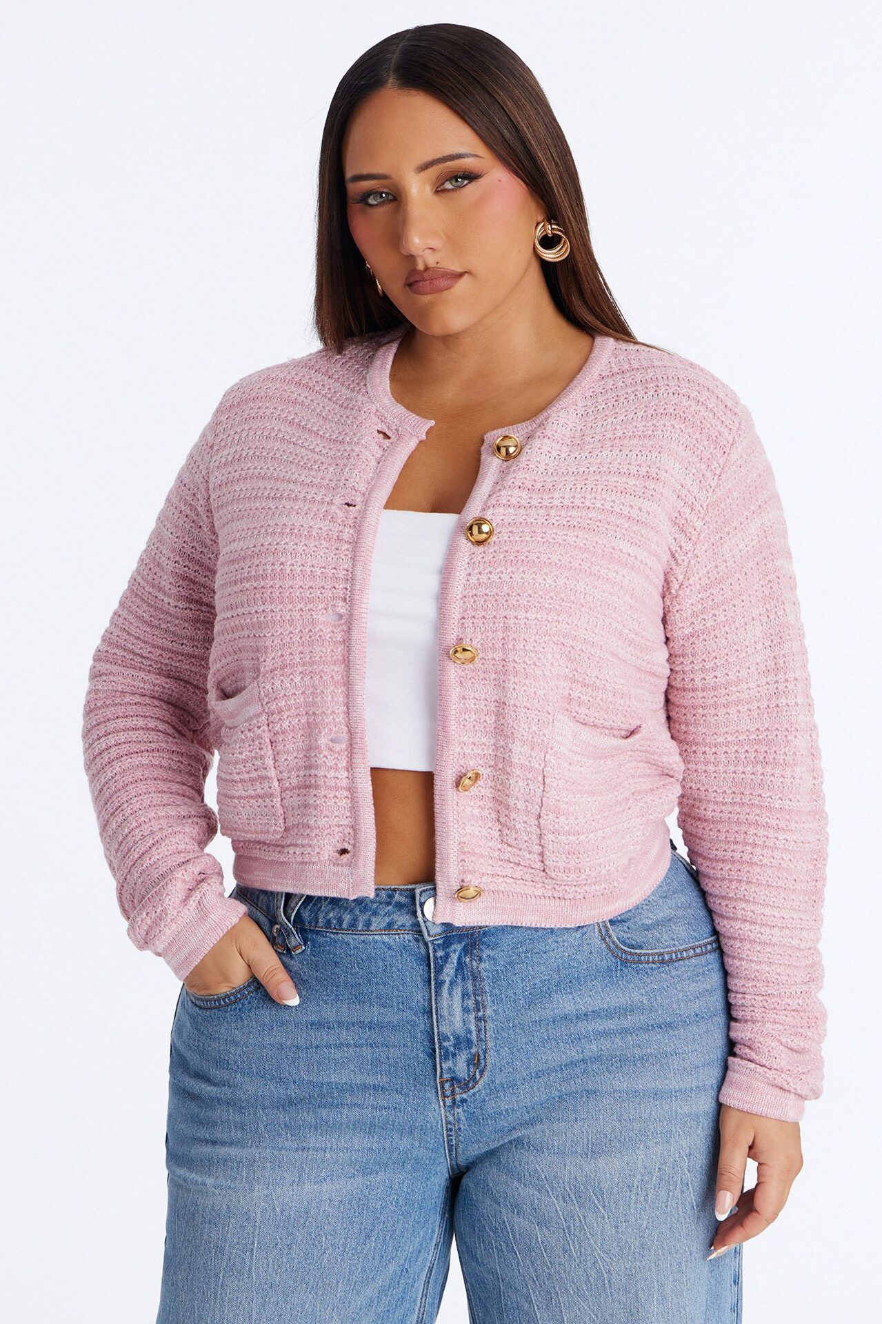 Class Act Cardigan - Pink