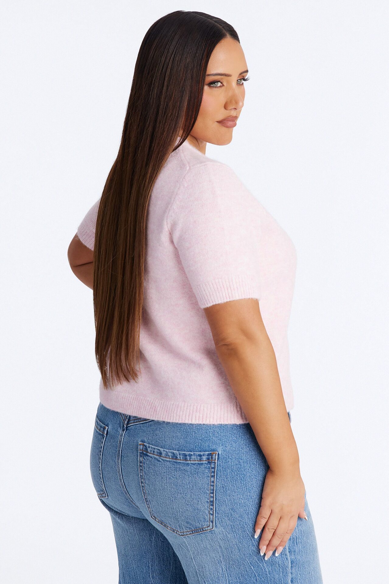 Sunday Brunch Sweater Top - Light Pink