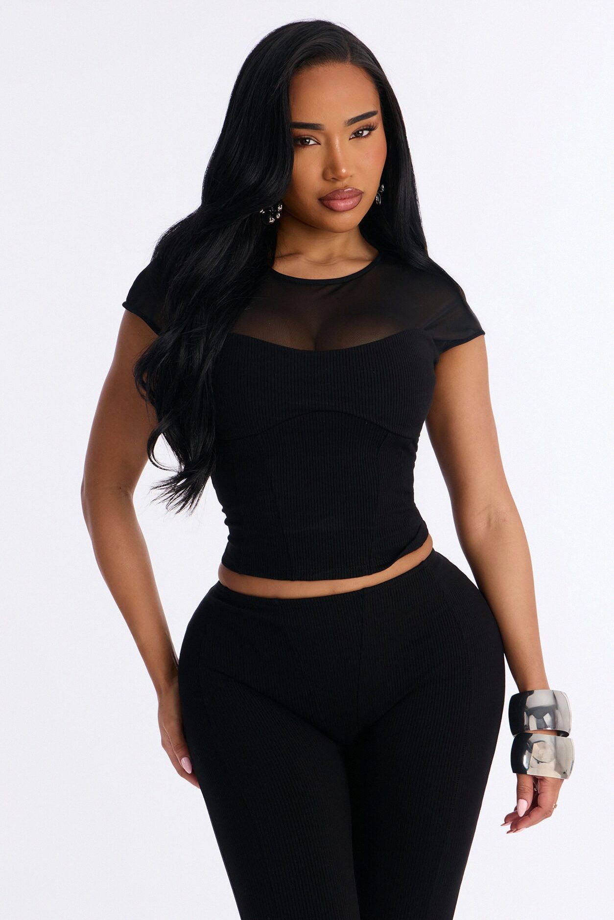 Scarlett Snatched Pant Set - Black