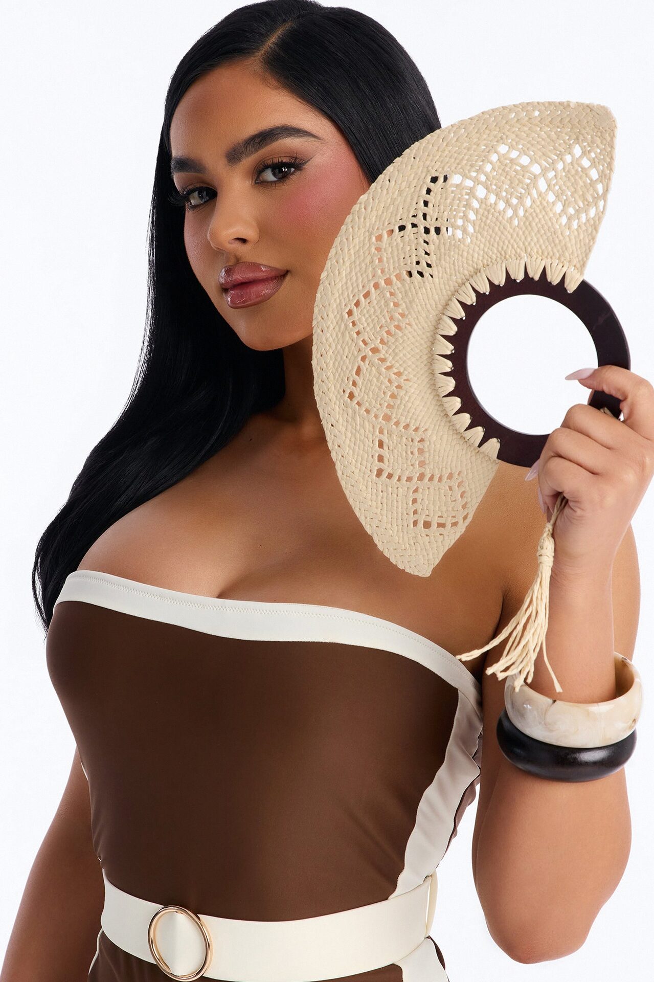 Walking On Air Crochet Fan - Ivory