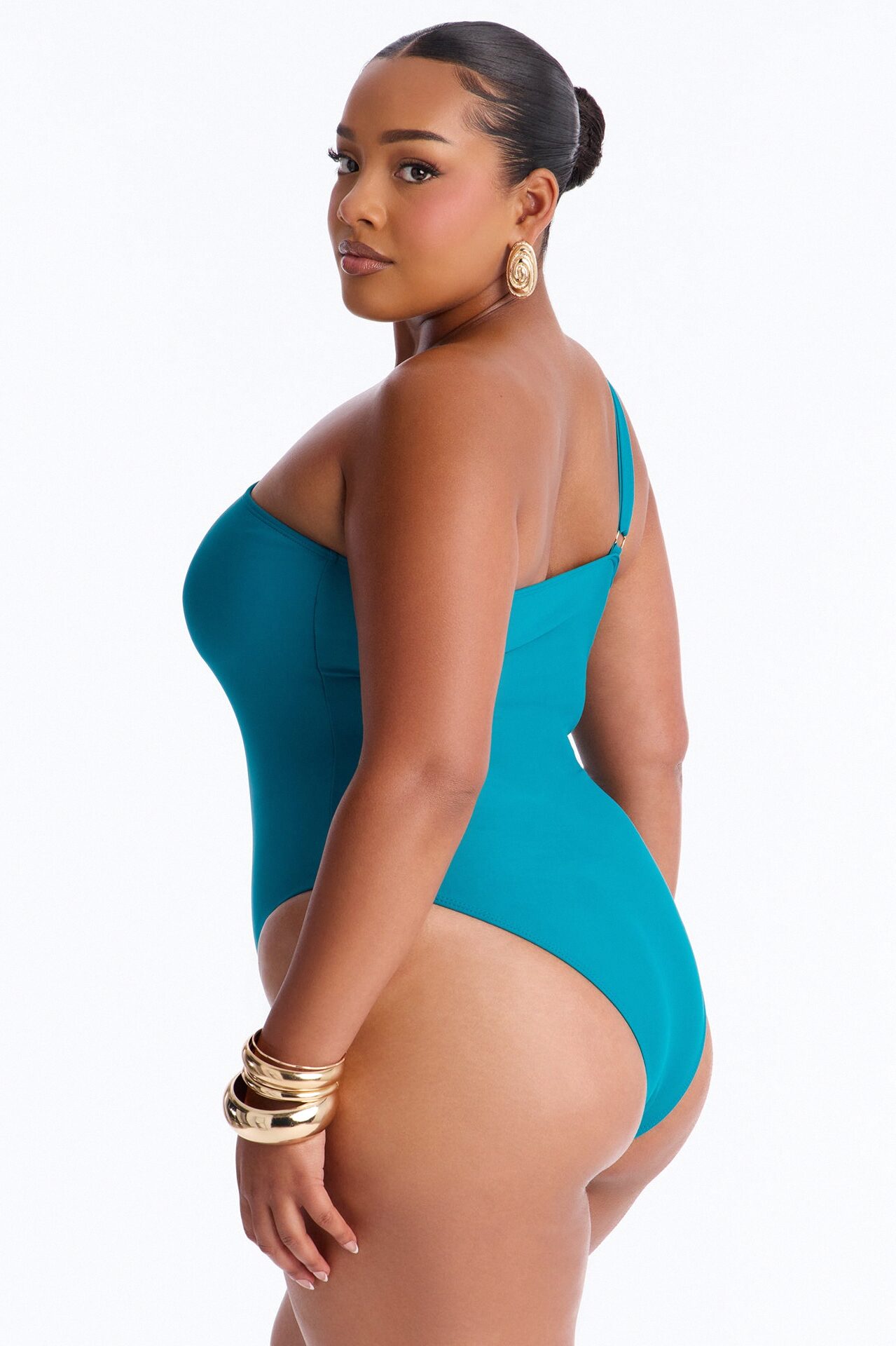 Perfect Waves Hardware Cutout 1 Piece Swimsuit - Teal