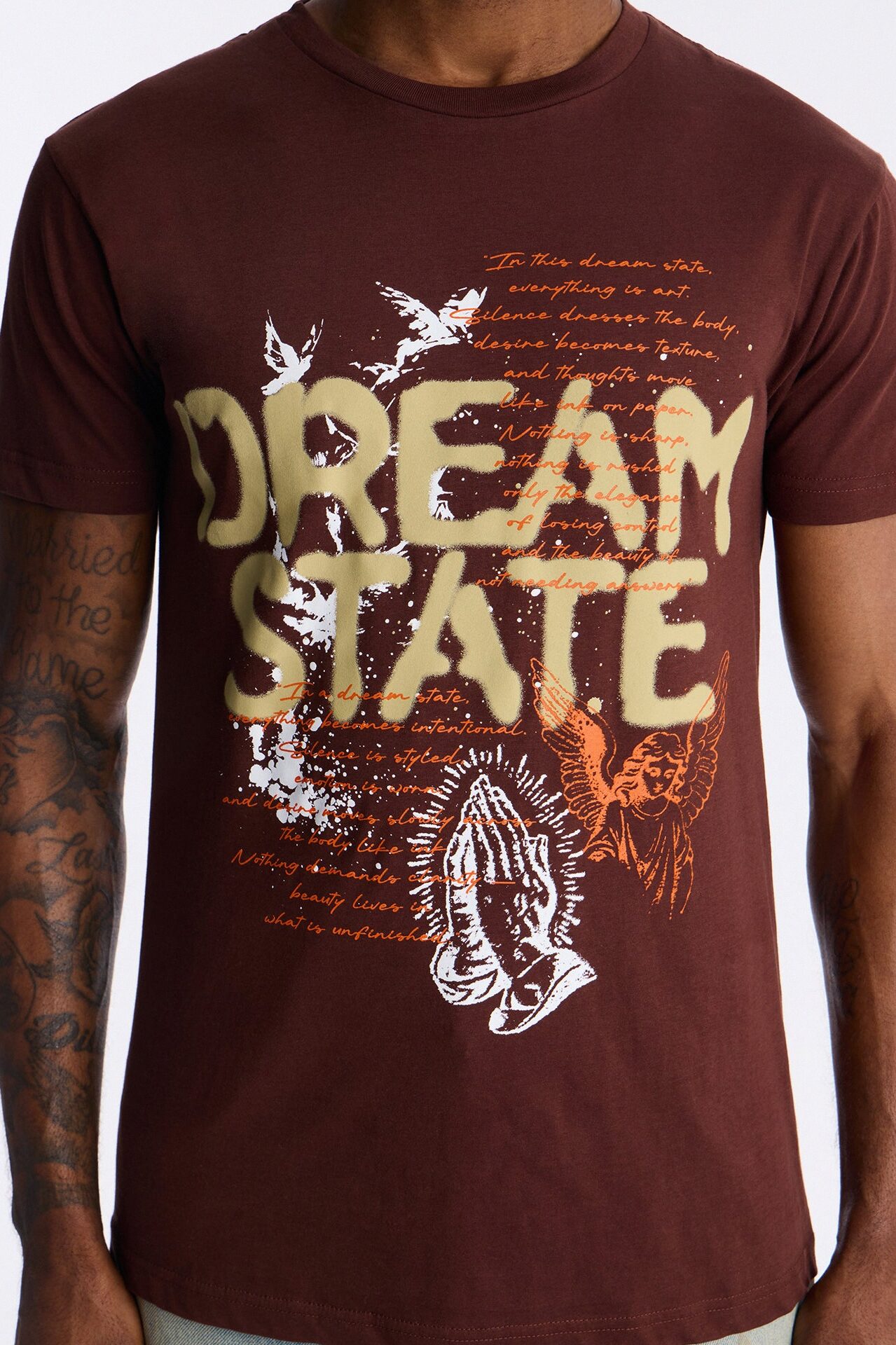 Dream State Of Mind Short Sleeve Tee - Brown