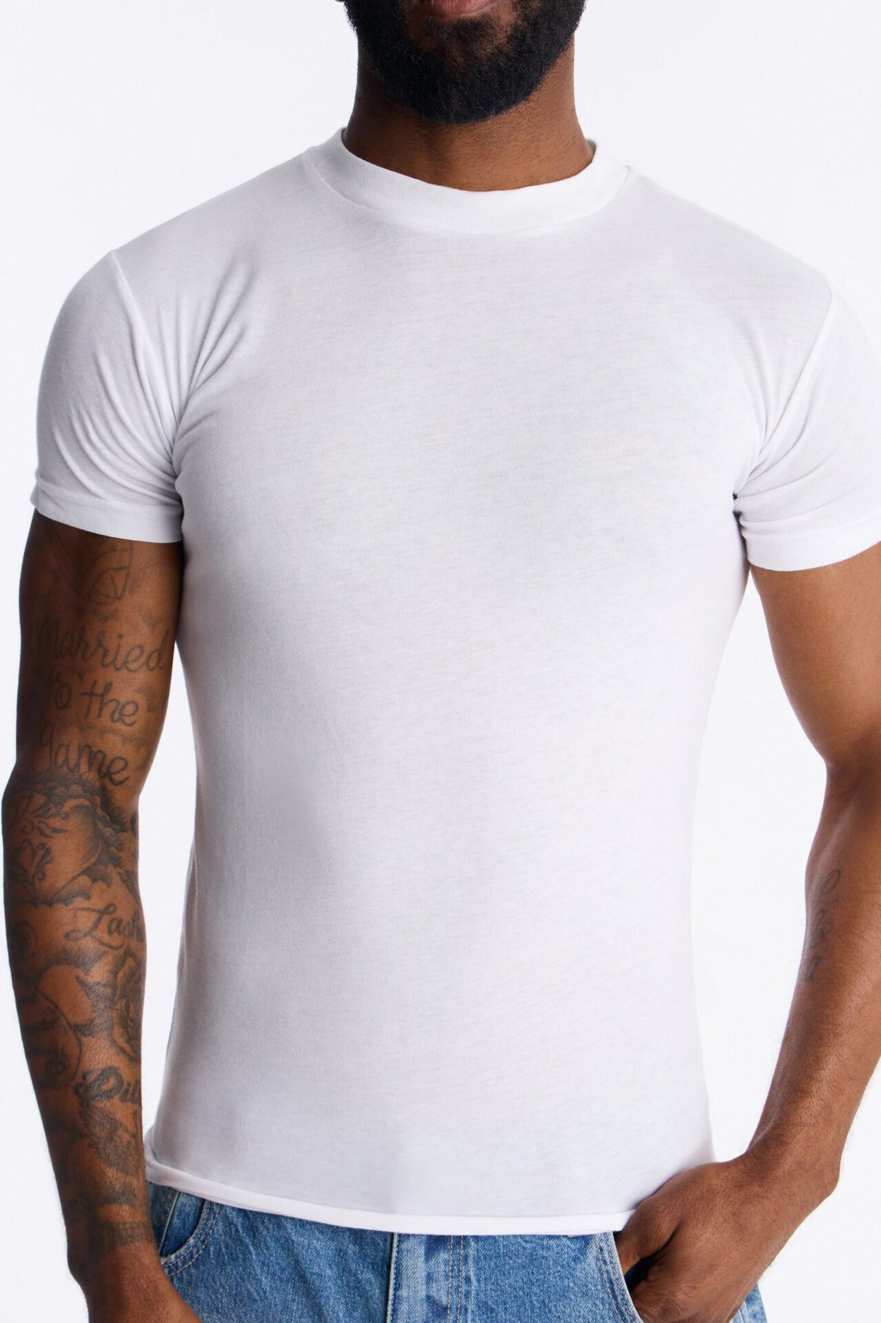 Classic Muscle Fit Tee - White