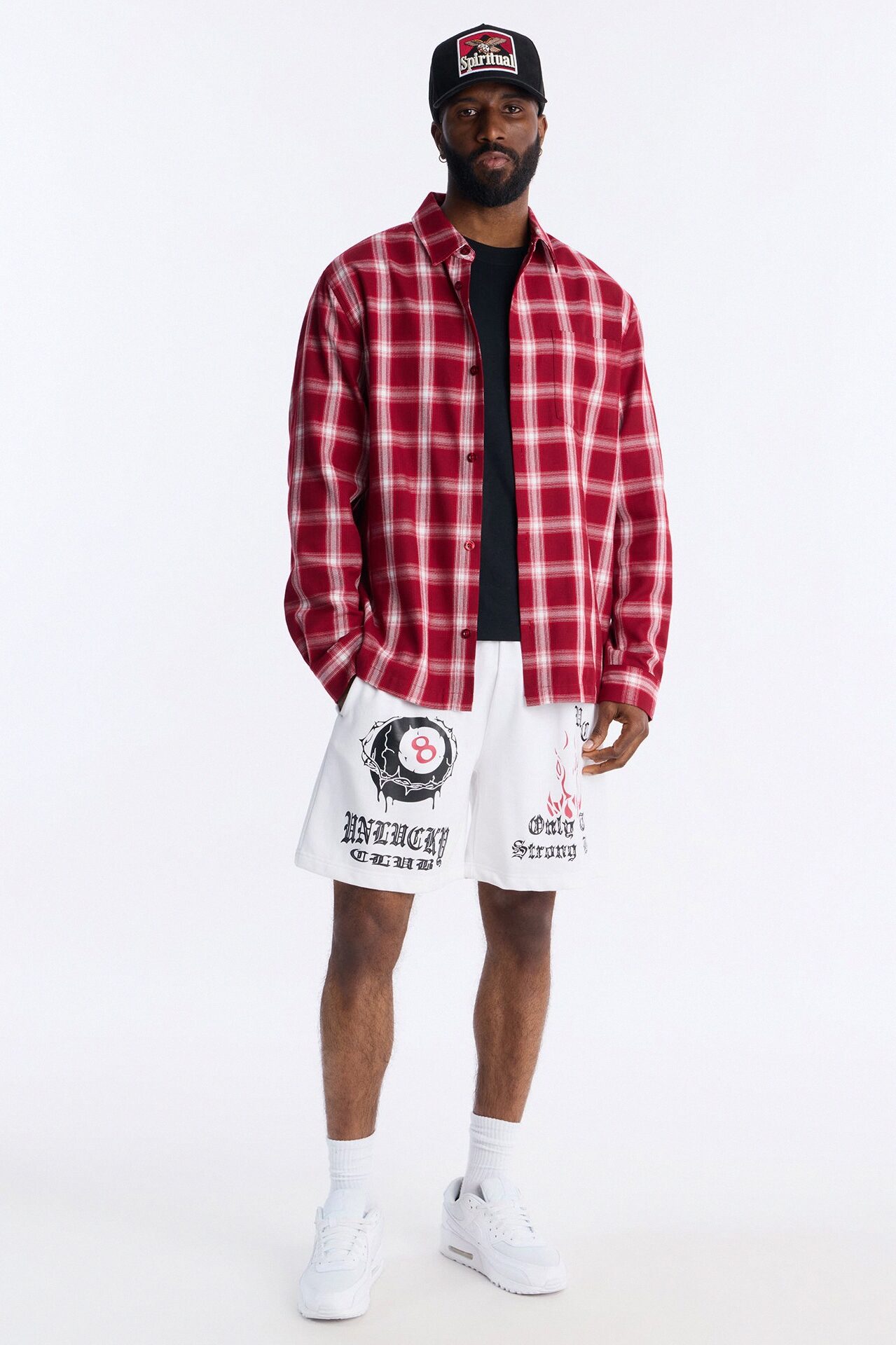 Unlucky Club Sweatshorts - White