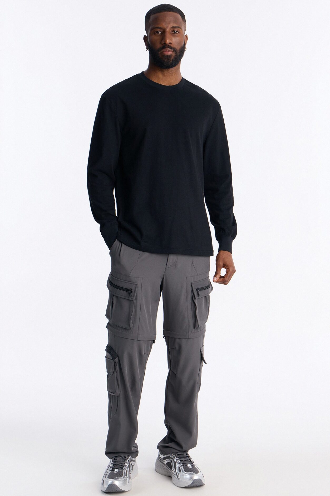 Straight Convertible Turning Point Utility Cargo Pant - Grey