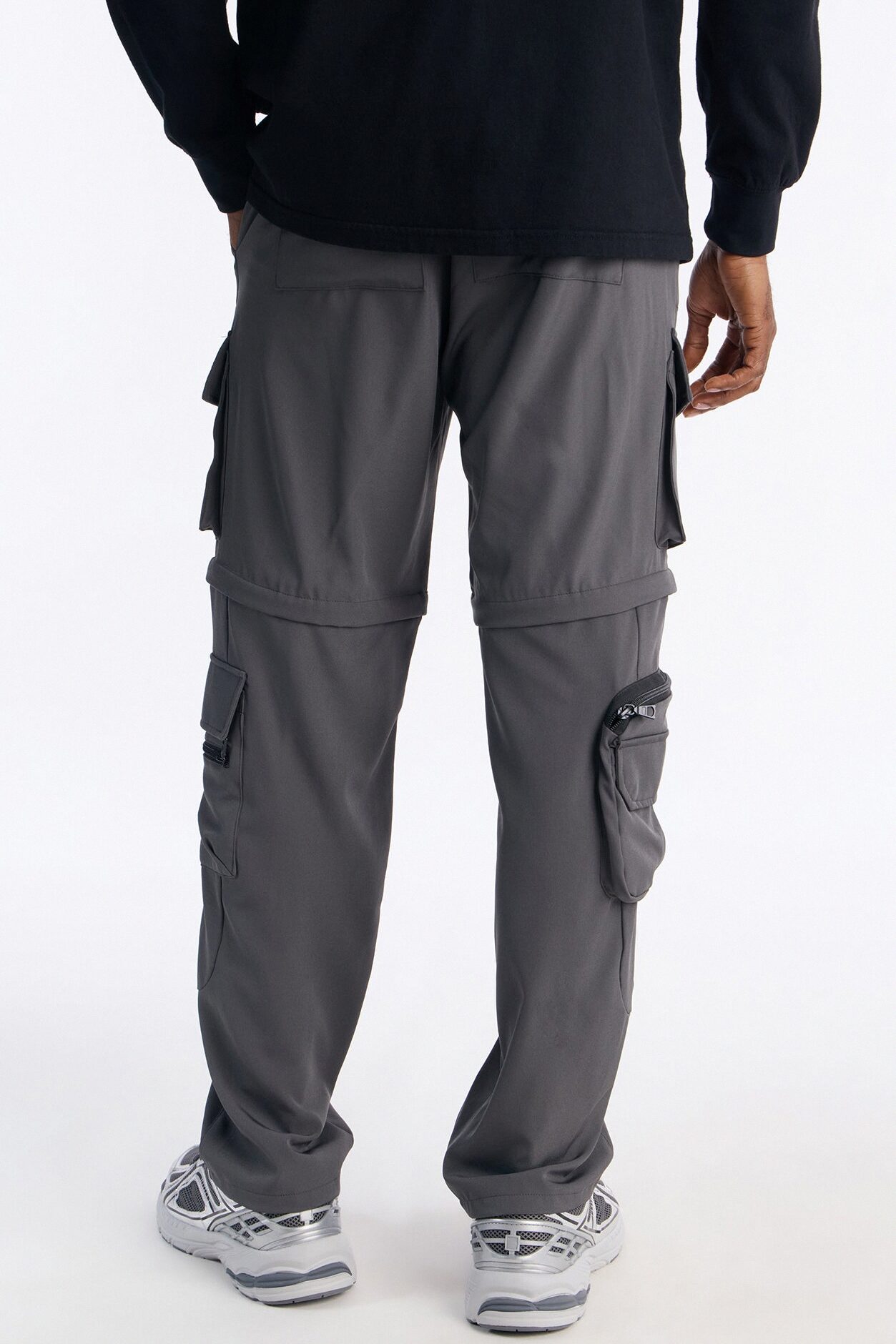 Straight Convertible Turning Point Utility Cargo Pant - Grey