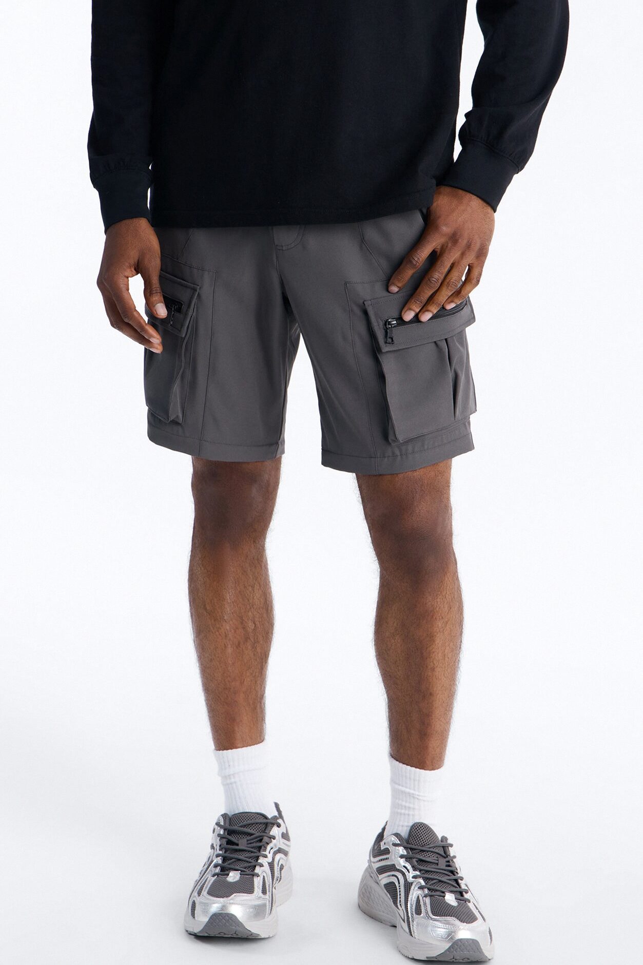 Straight Convertible Turning Point Utility Cargo Pant - Grey