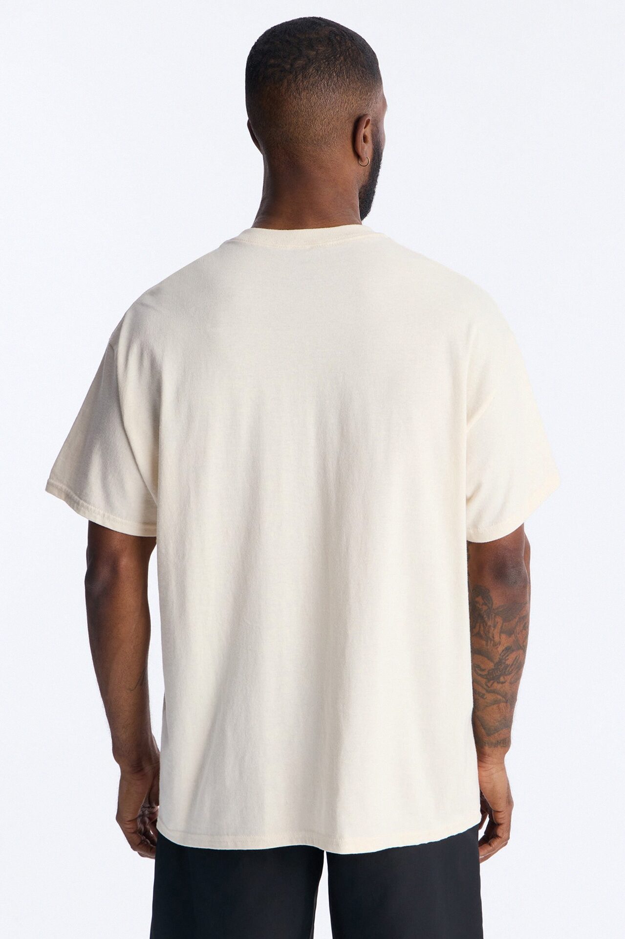 Transcendent Beyond Limits Oversized Short Sleeve Tee - Natural