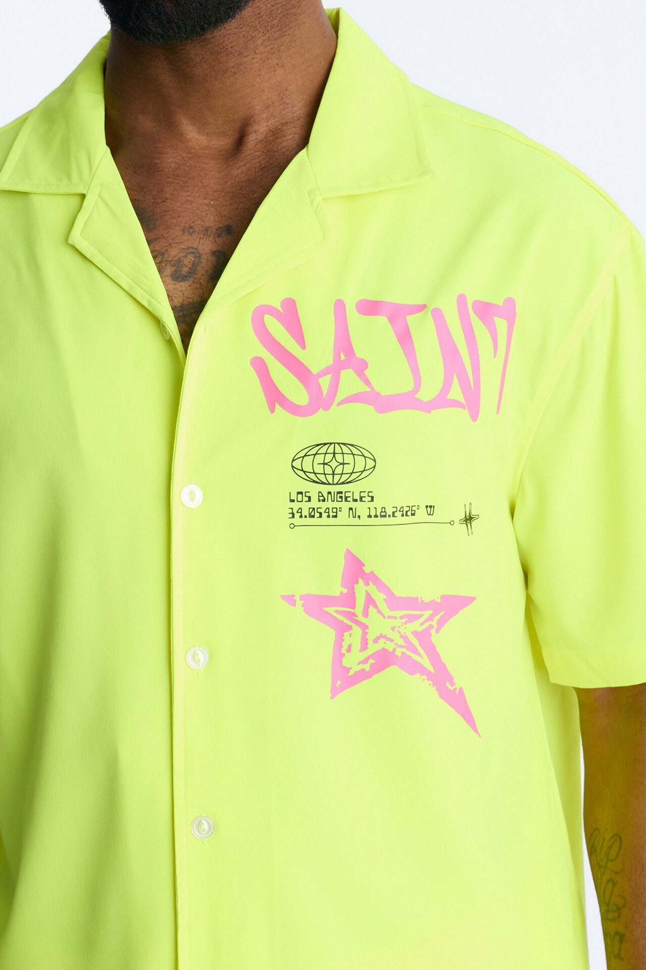 Saints And Stars Button Up Shirt - Yellow