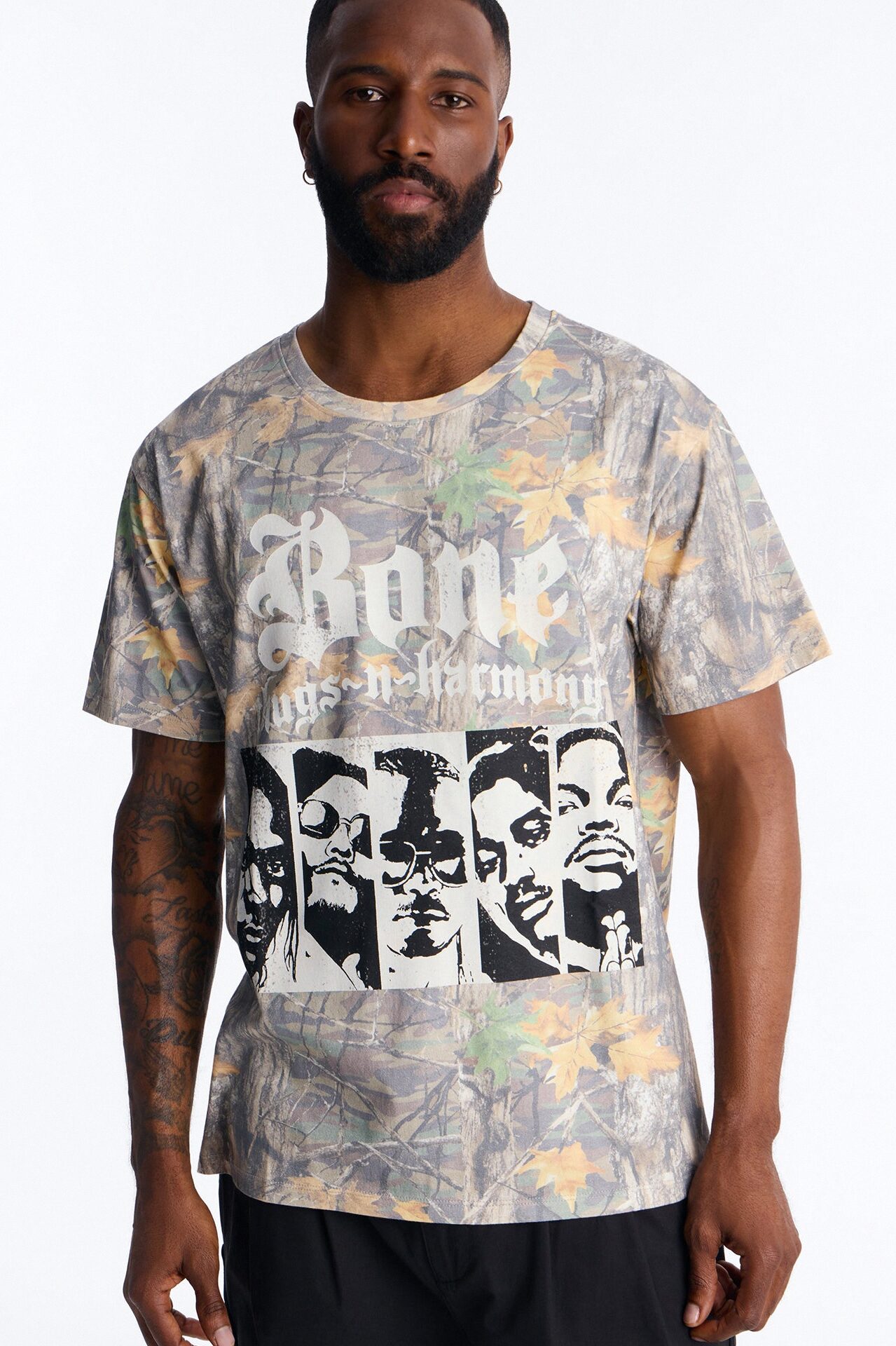Bone Thugs N Harmony Camo Short Sleeve Shirt - Camouflage