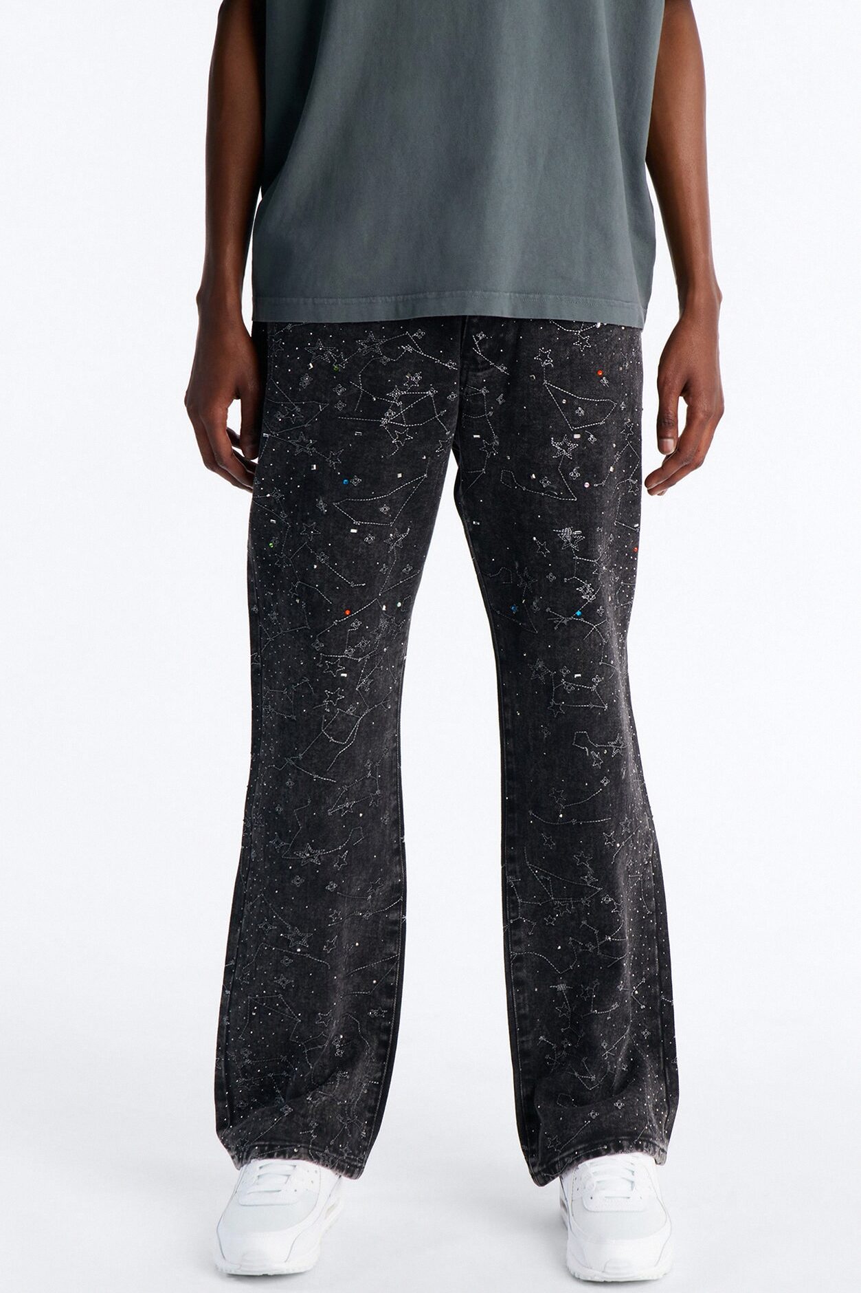 Straight Flare Eclipse Jean - Black Wash