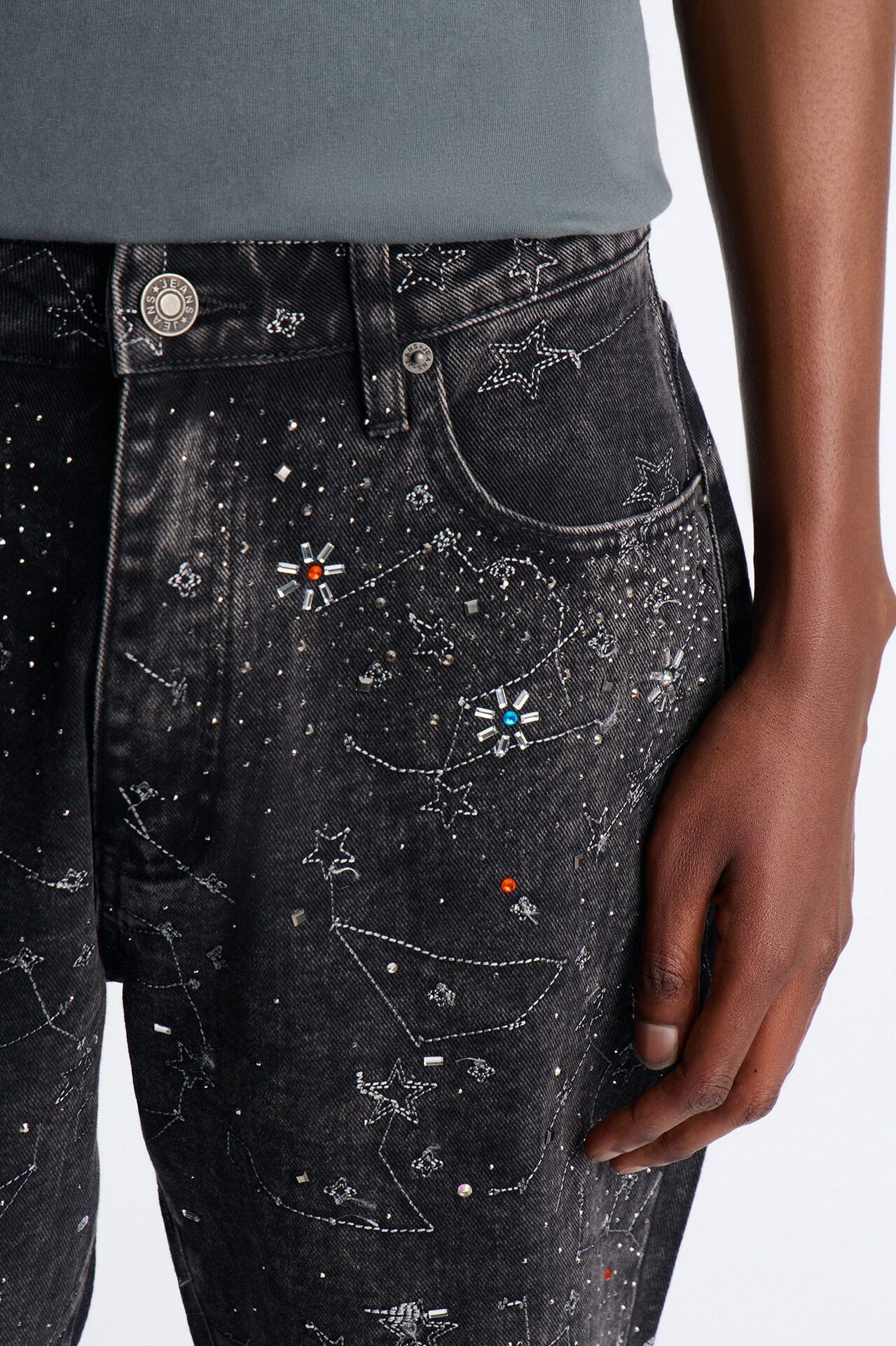 Straight Flare Eclipse Jean - Black Wash
