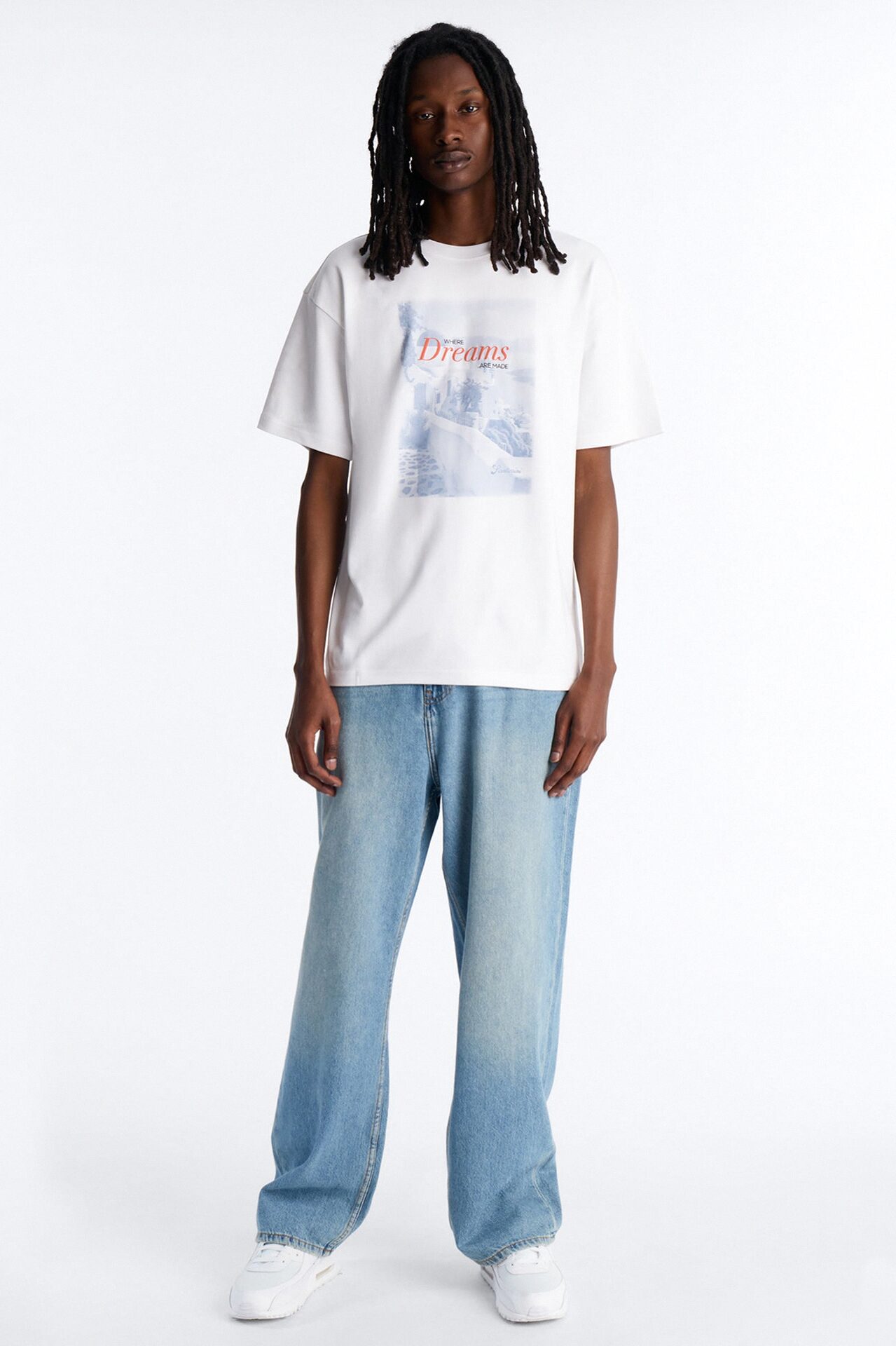 Santorini Dreams Short Sleeve Tee - White