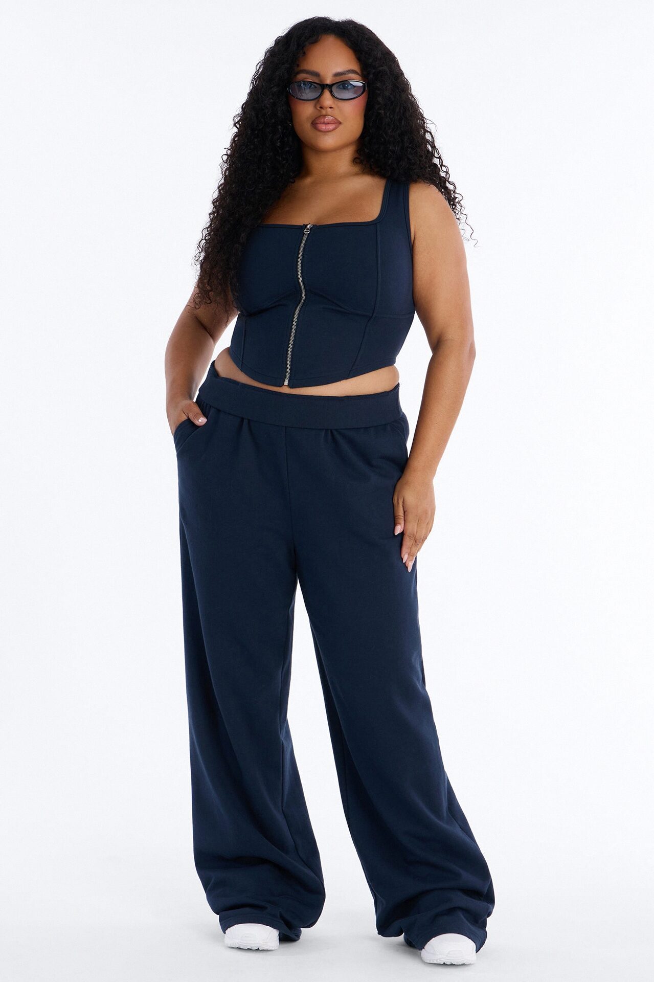Meant To Be Pant Set - Navy